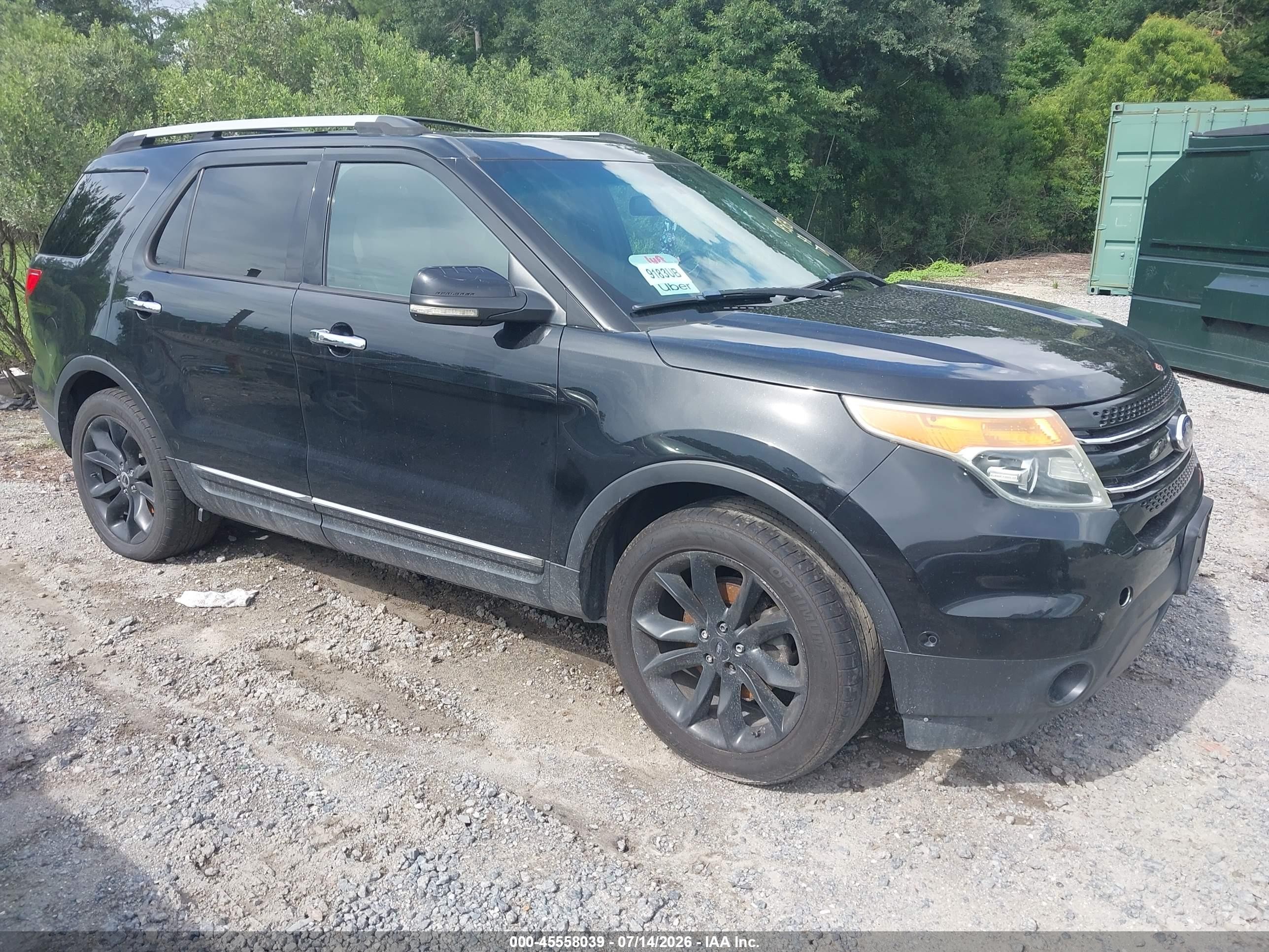 2011 Ford Explorer Limited, VIN 1FMHK8F85BGA58734 — Зад