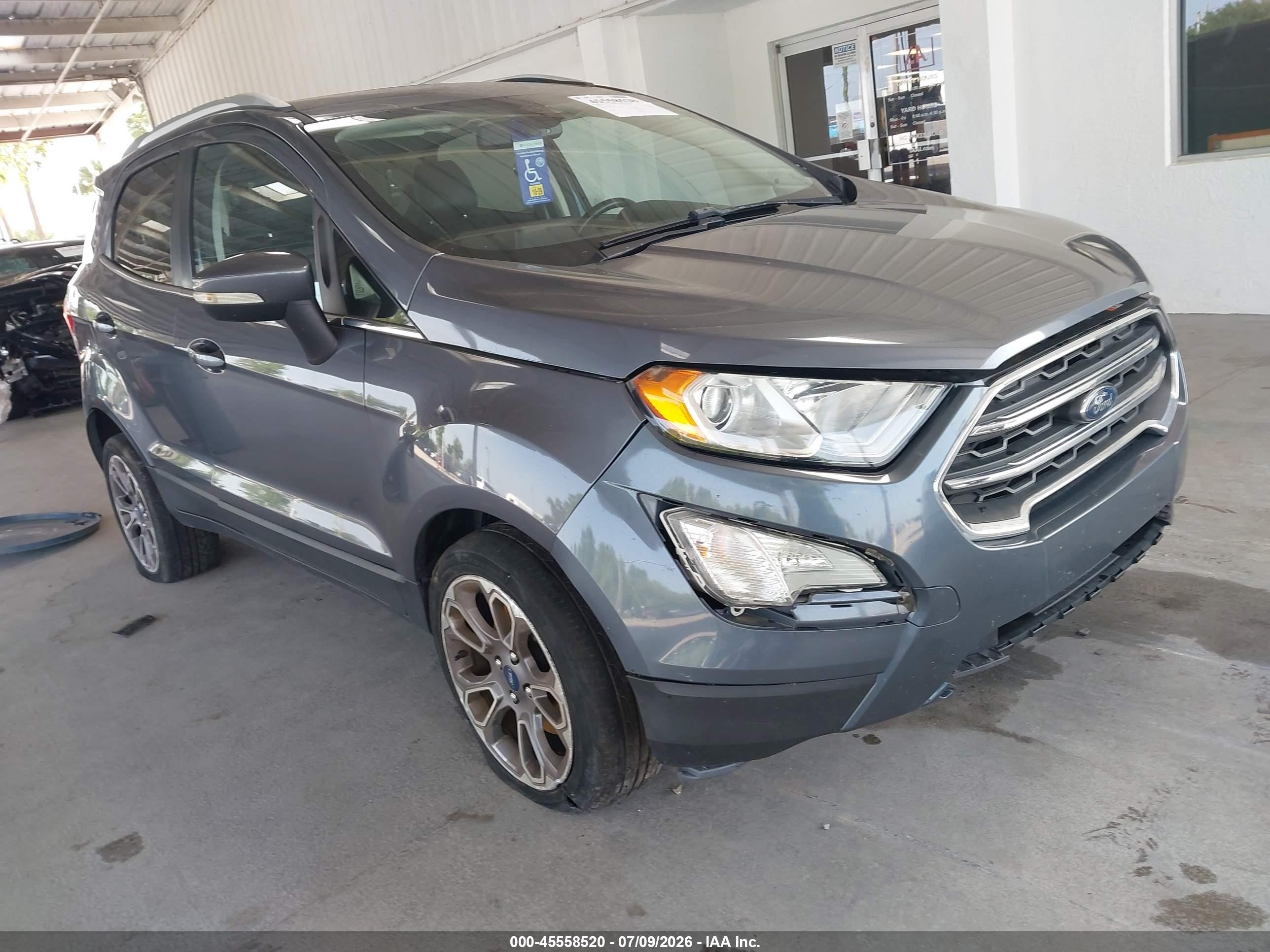 2020 Ford EcoSport Titanium, VIN MAJ6S3KL6LC361433 — Front end