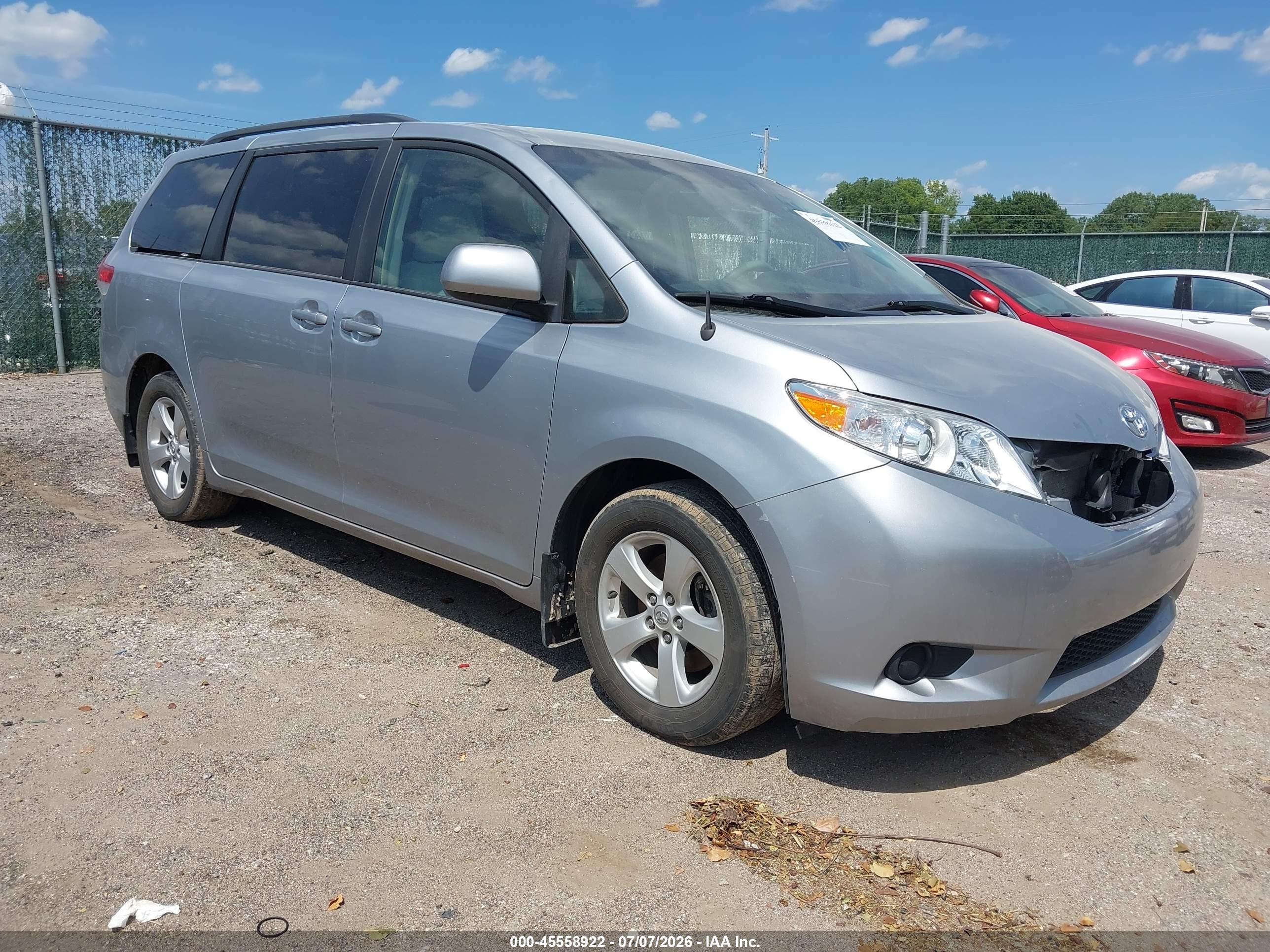 2014 Toyota Sienna LE, VIN 5TDKK3DC9ES512742 — Water / flood