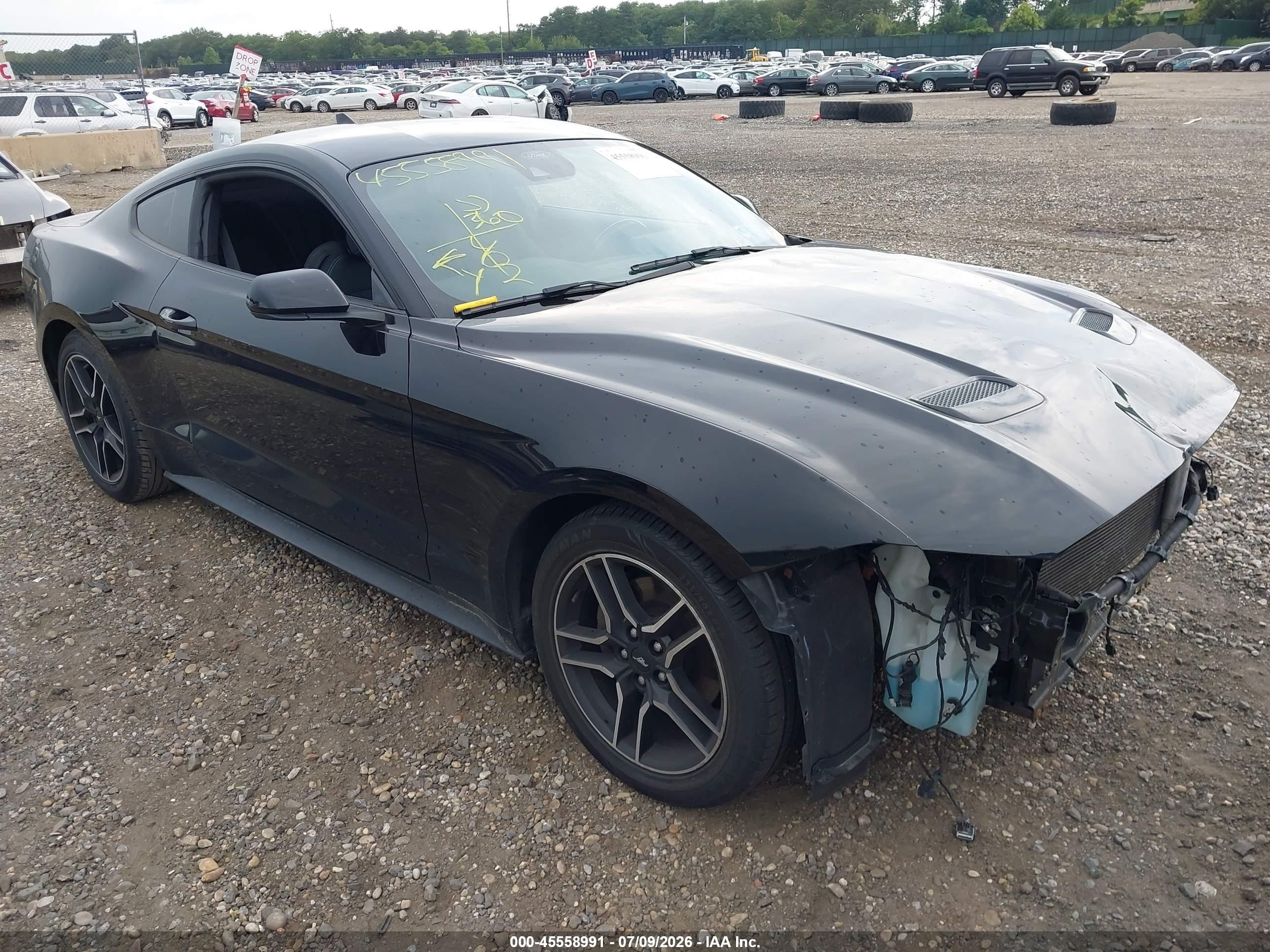 2021 Ford Mustang EcoBoost, VIN 1FA6P8TH5M5134524 — Front end