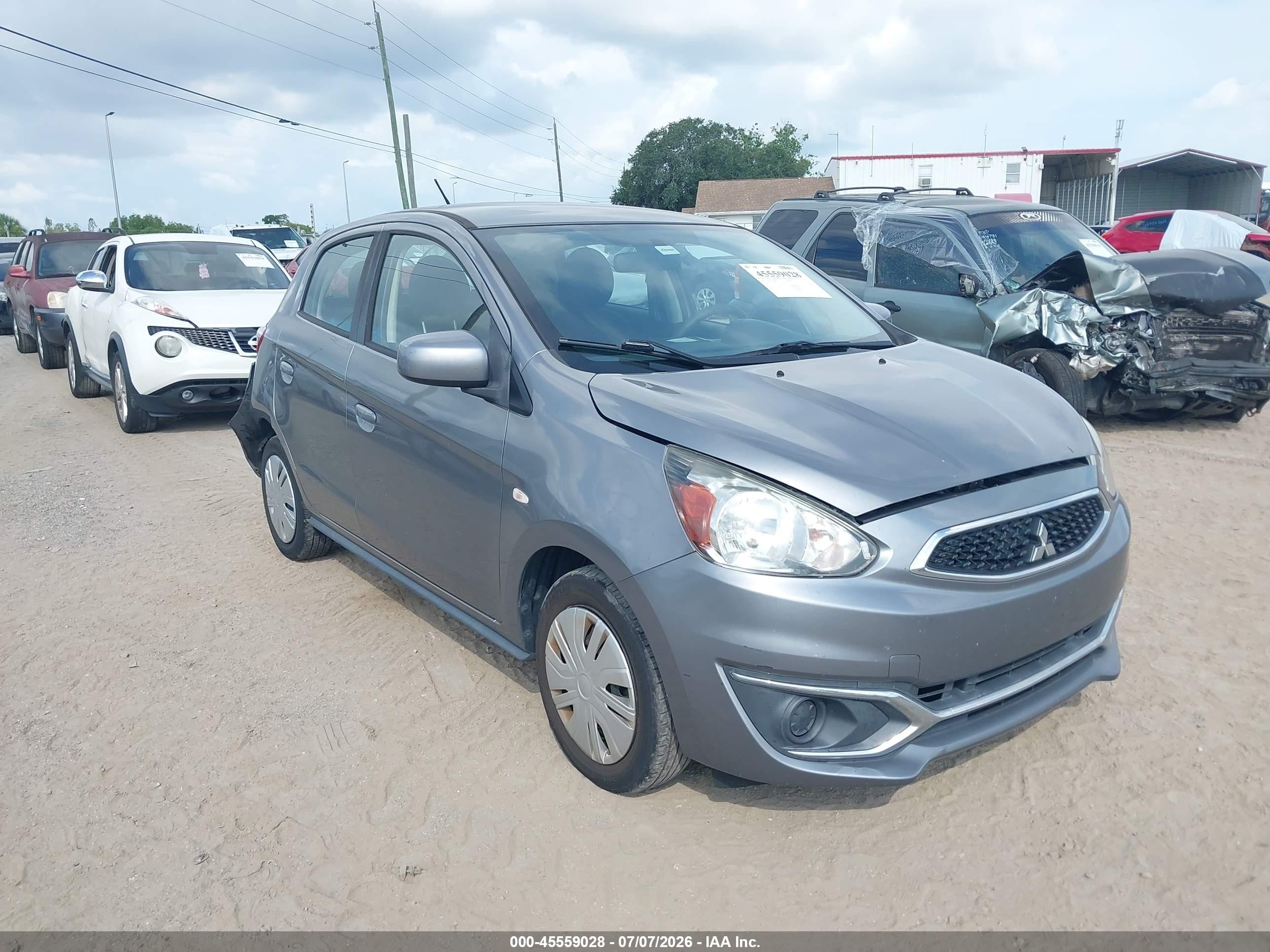 2020 Mitsubishi Mirage ES, VIN ML32A3HJ2LH007772 — Rear end