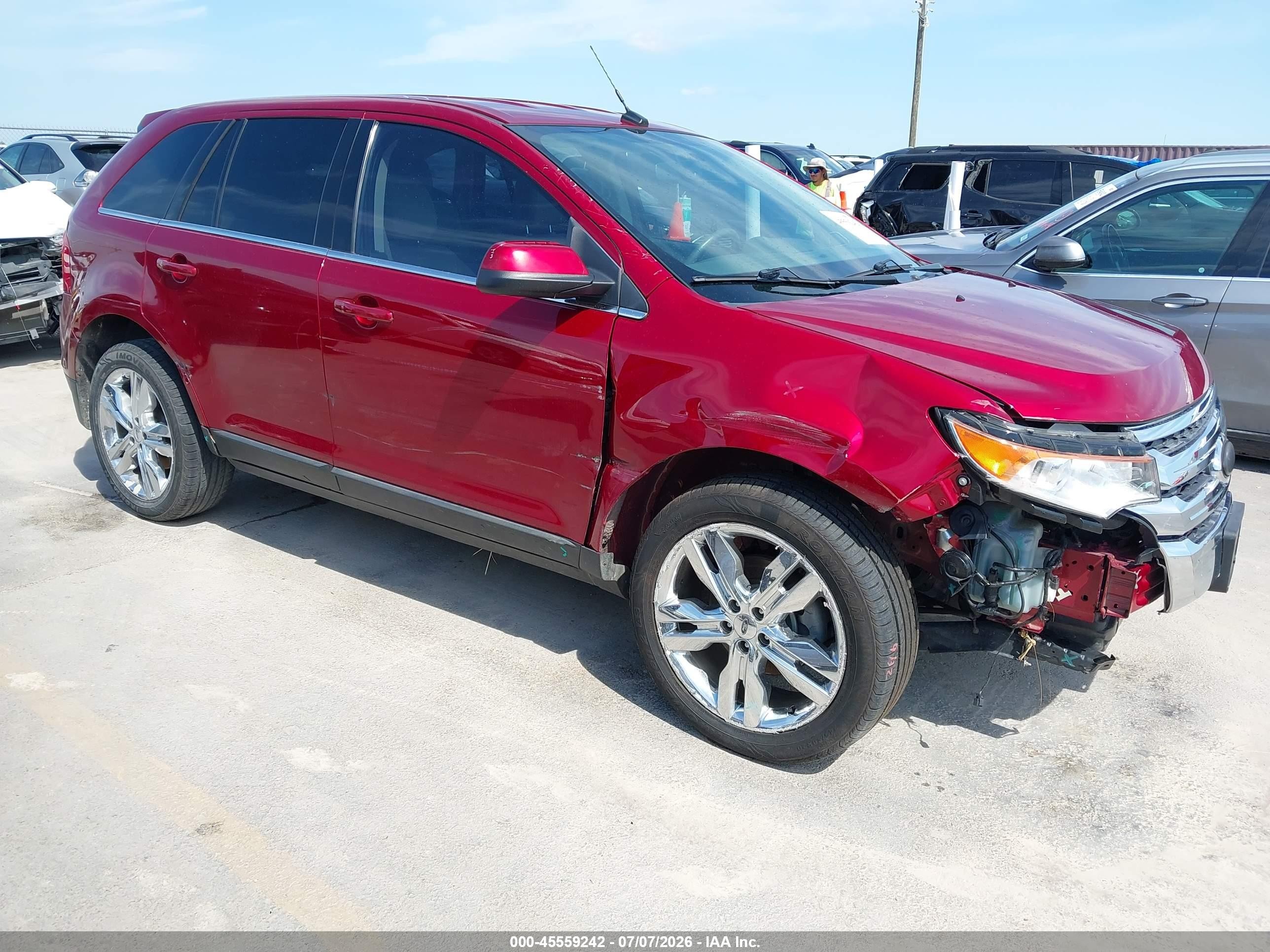 2013 Ford Edge Limited, VIN 2FMDK3KC6DBC96324 — Front end