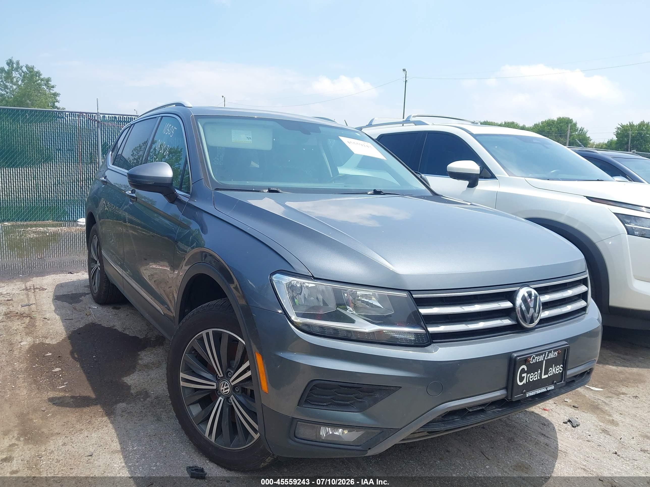 2018 Volkswagen Tiguan SEL, VIN 3VV2B7AX2JM094535 — Theft recovery