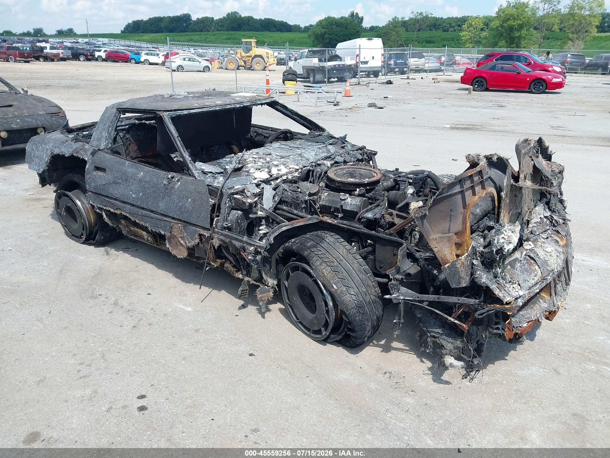 1984 Chevrolet Corvette, VIN 1G1AY0784E5112960 — Burn