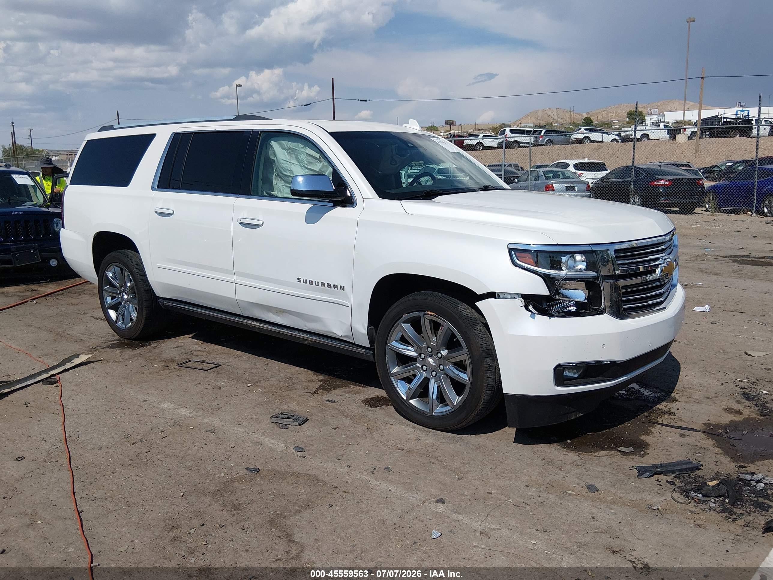2017 Chevrolet Suburban Premier, VIN 1GNSCJKC0HR274200 — Front end