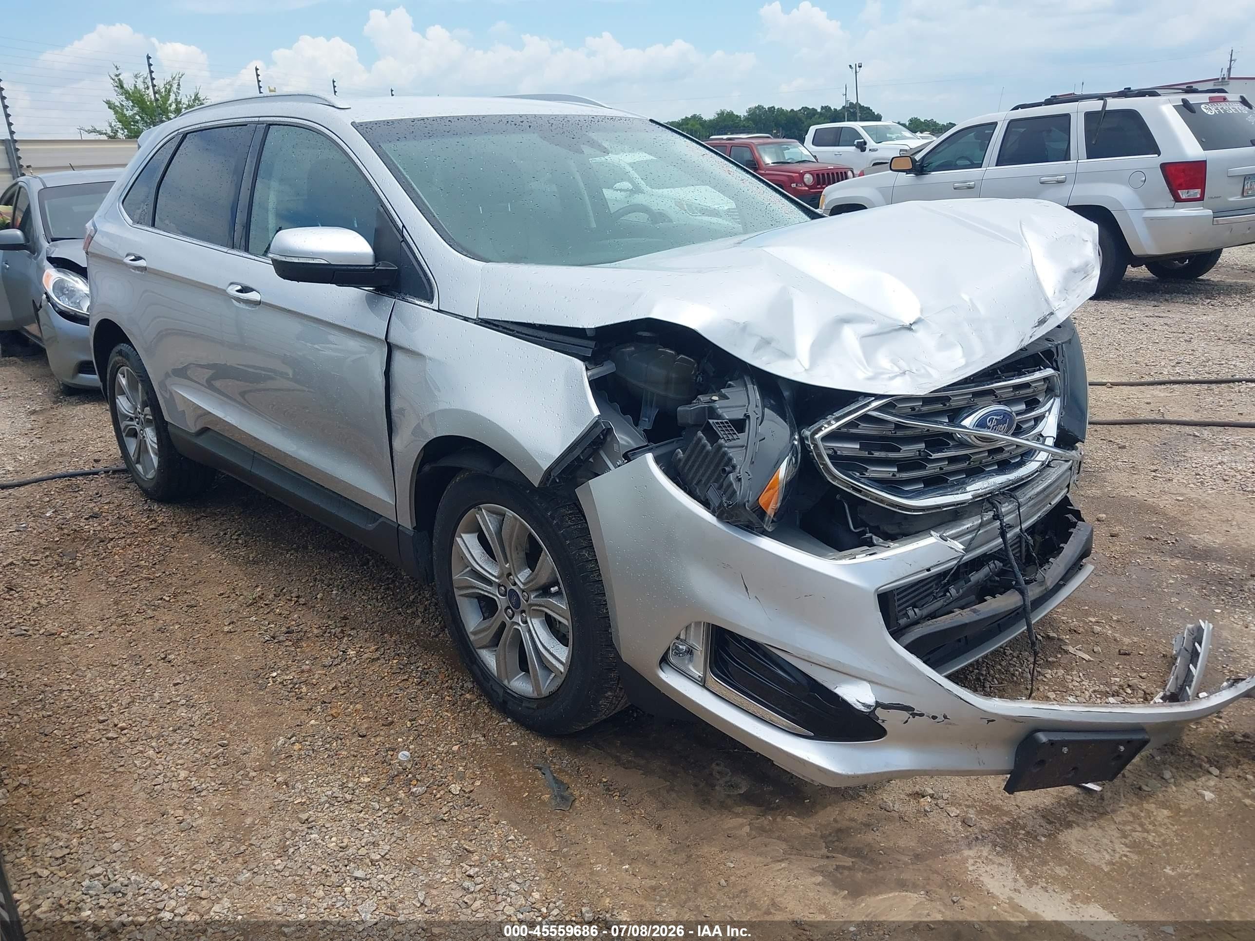 2019 Ford Edge Titanium, VIN 2FMPK4K93KBC02663 — Front end