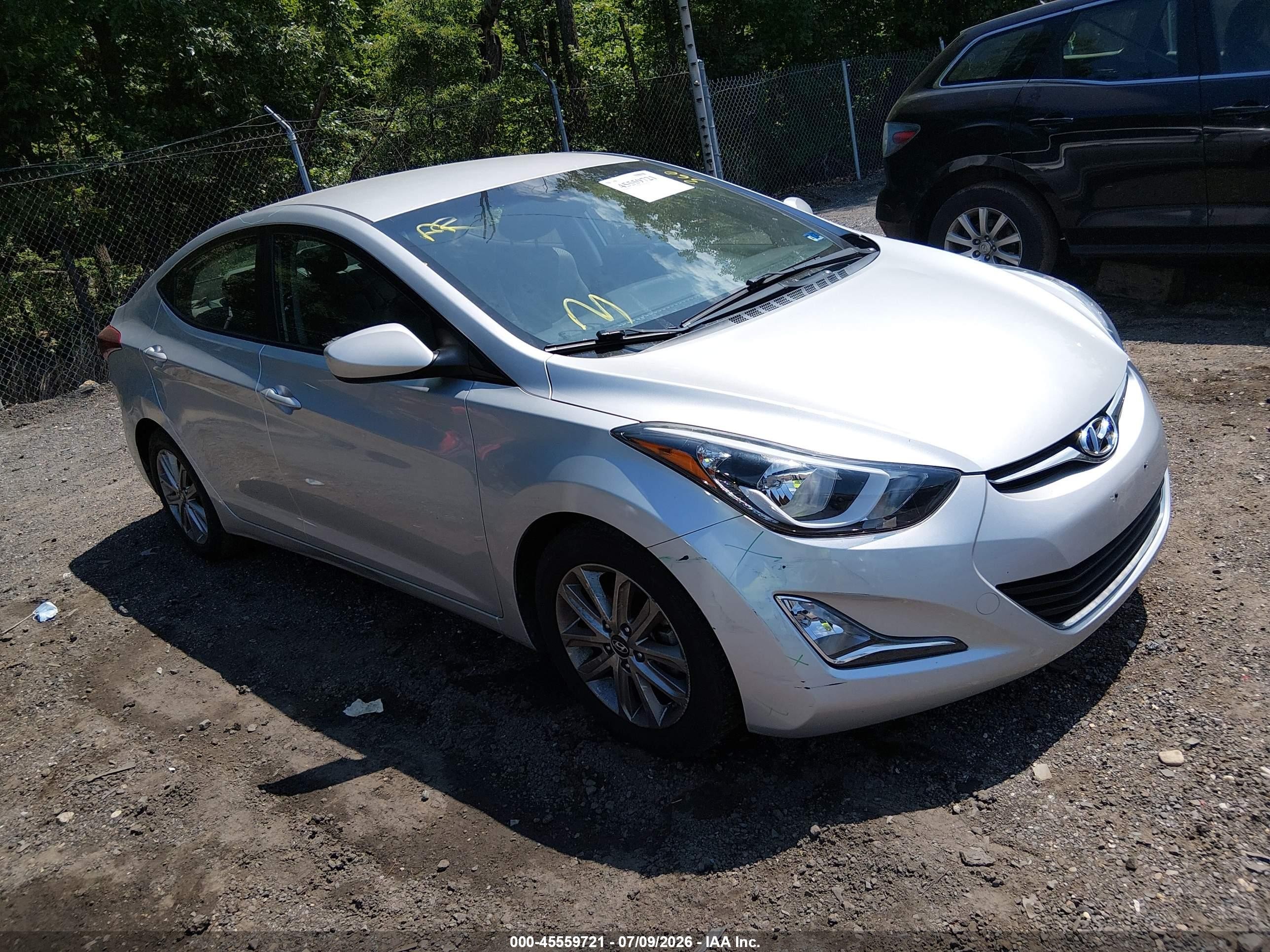 2015 Hyundai Elantra SE, VIN KMHDH4AE8FU260770 — Theft recovery