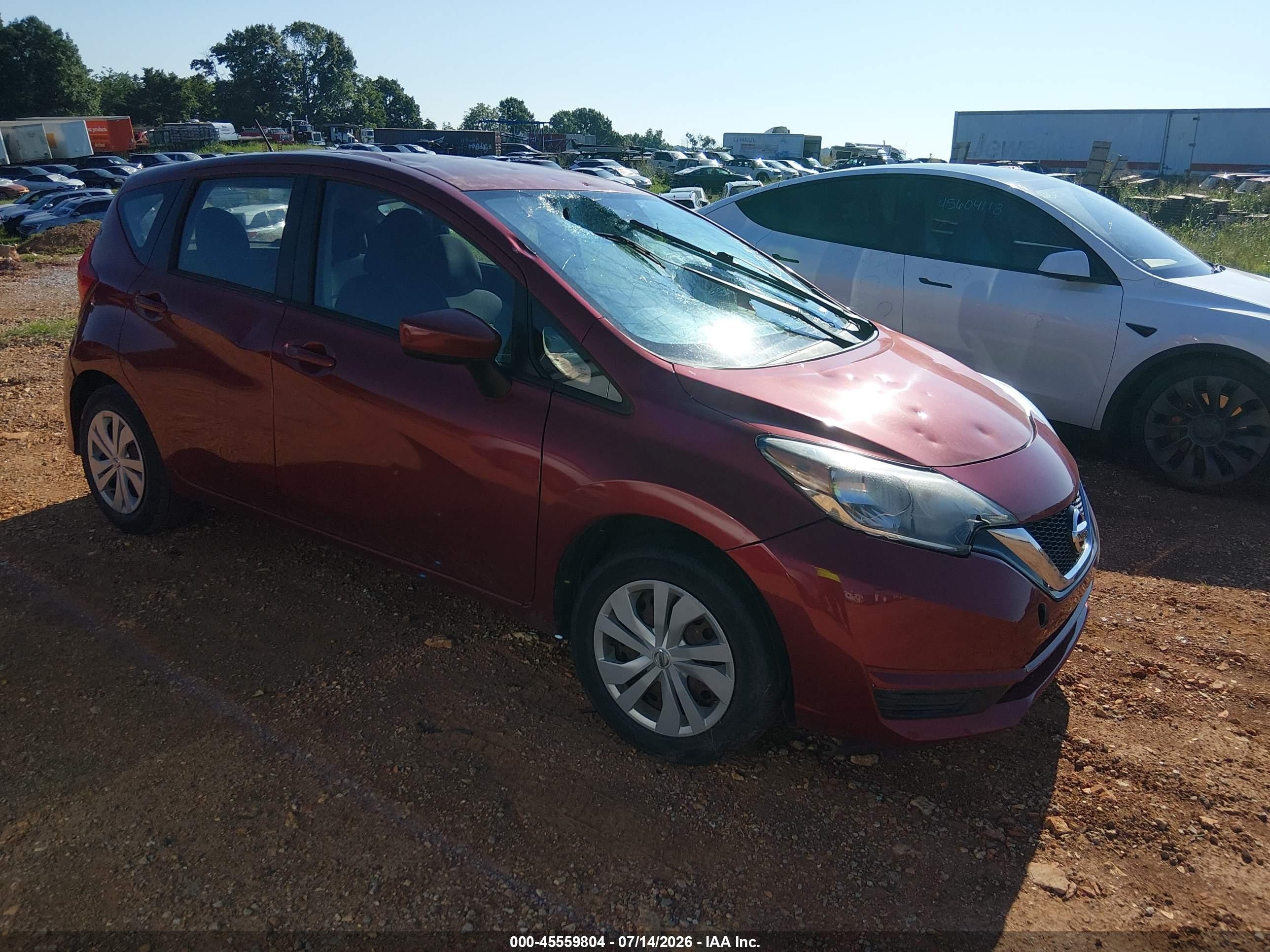 2017 Nissan Note SV, VIN 3N1CE2CP6HL353153 — Hail
