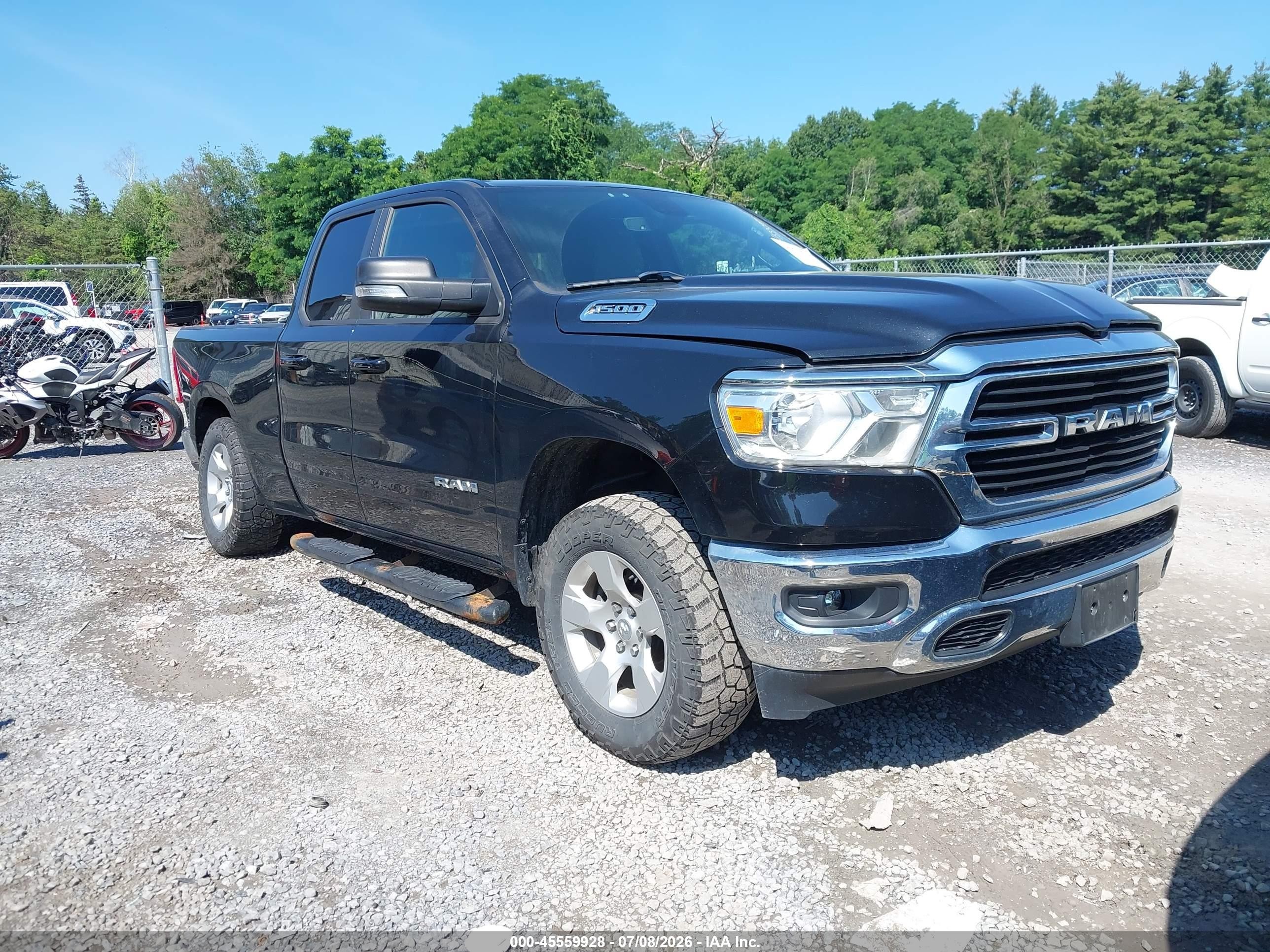 2021 Ram 1500 Big Horn, VIN 1C6RRFBG7MN556137 — Rear end