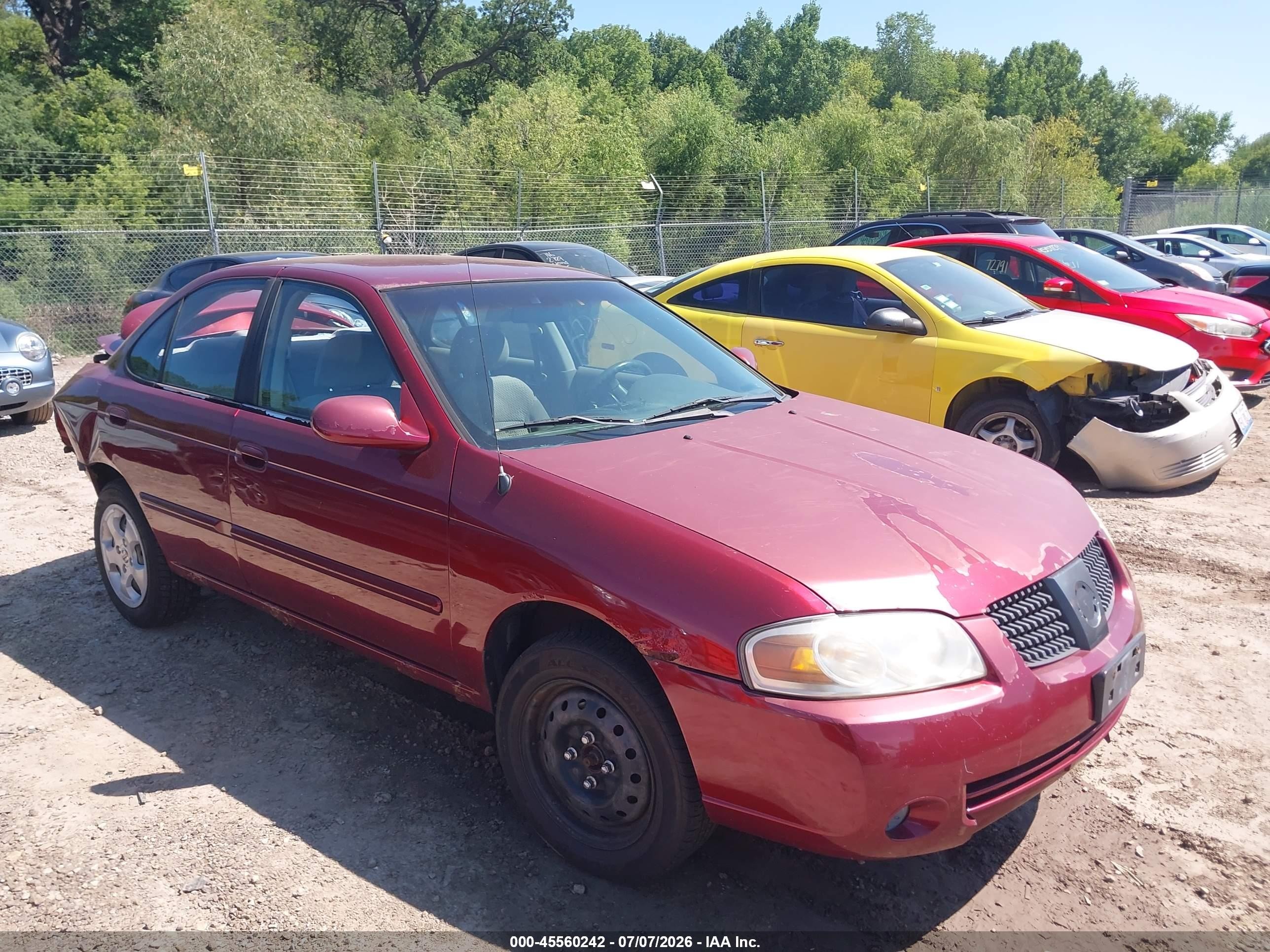 2005 Nissan Sentra S, VIN 3N1CB51D55L462492 — Зад