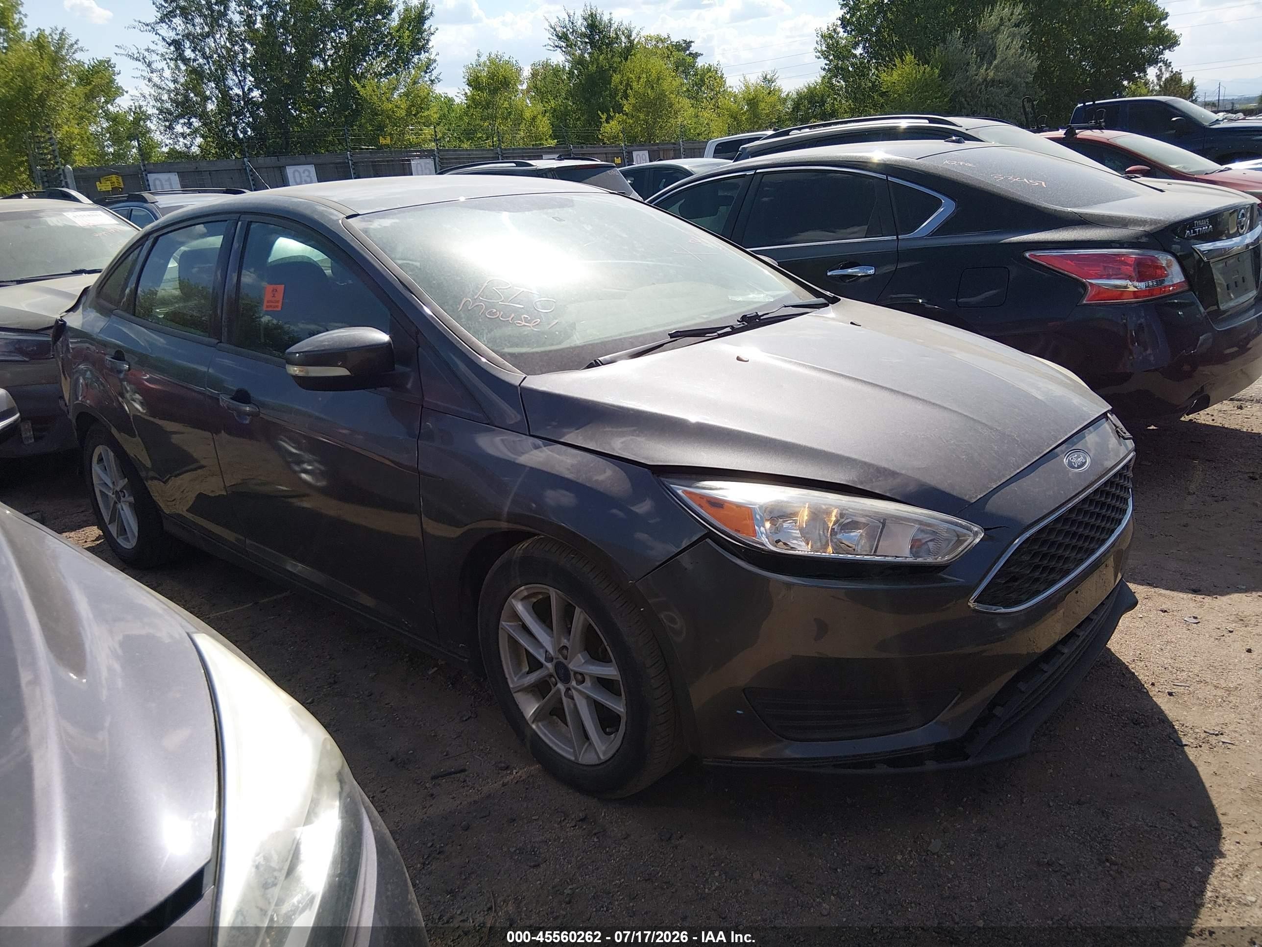 2017 Ford Focus SE, VIN 1FADP3F28HL314230 — Rear end