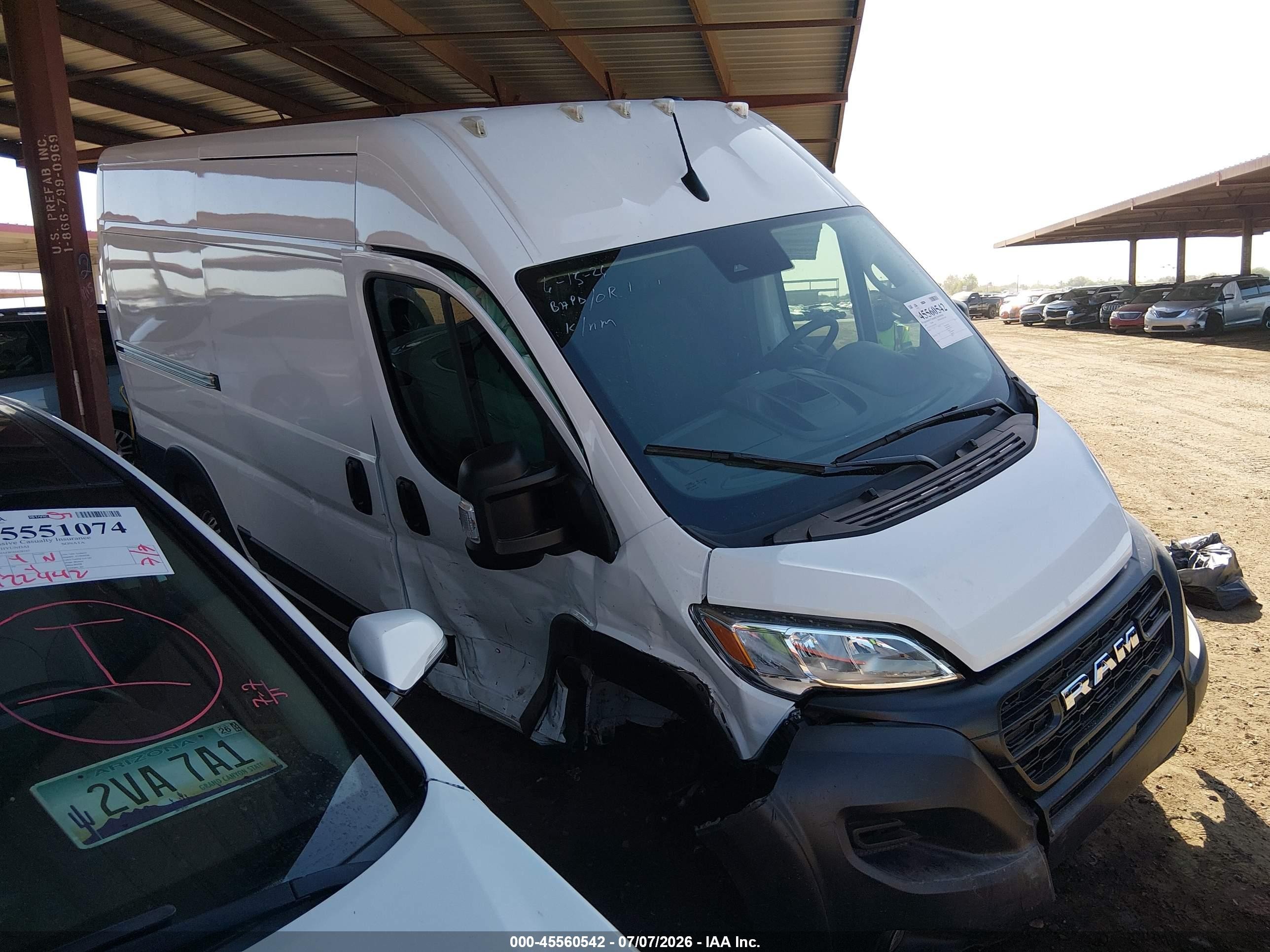 2025 Ram ProMaster Cargo Tradesman, VIN 3C6LRVCG1SE555078 — Side