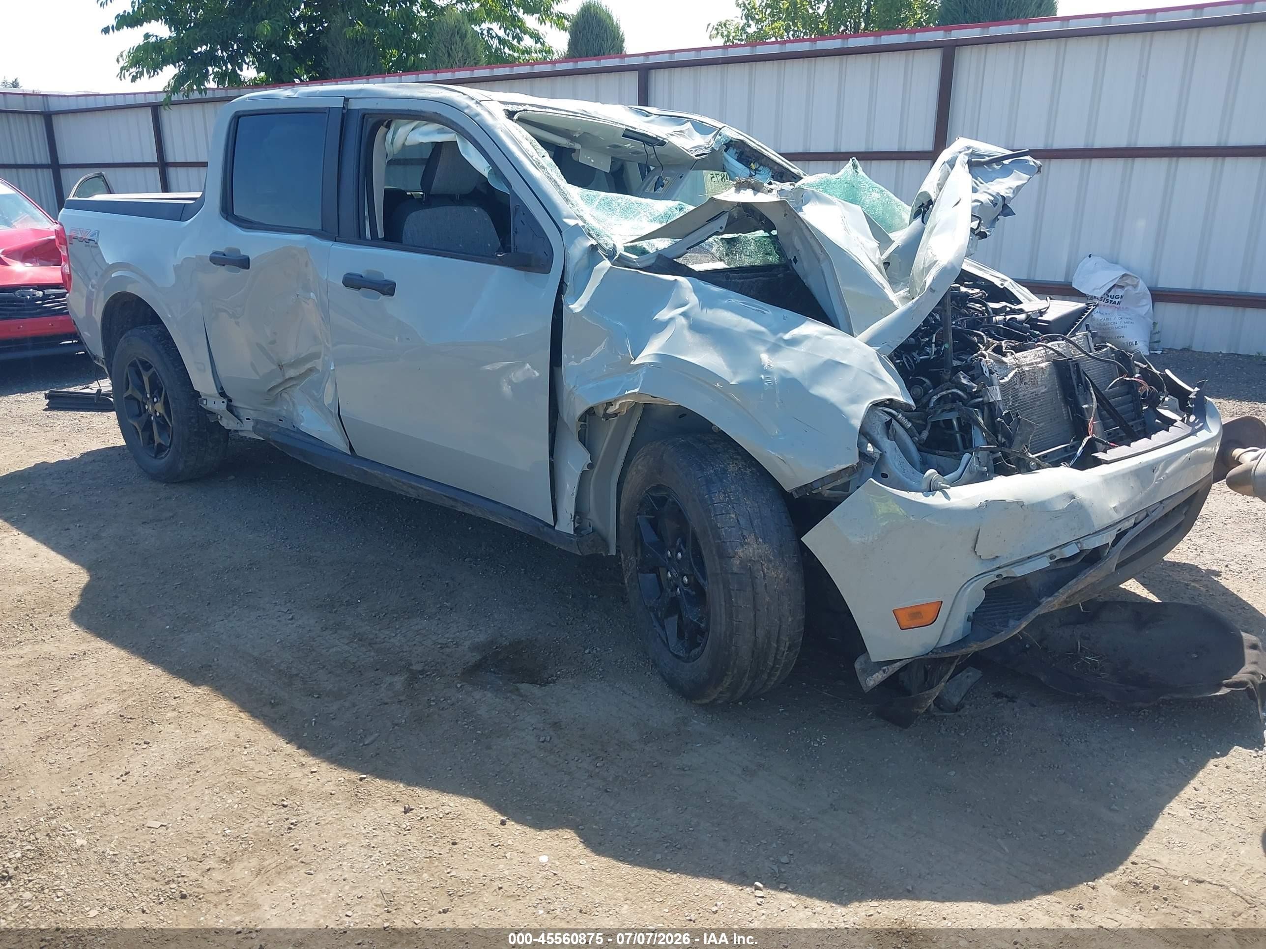2022 Ford Maverick XL, VIN 3FTTW8F93NRA50267 — Rollover