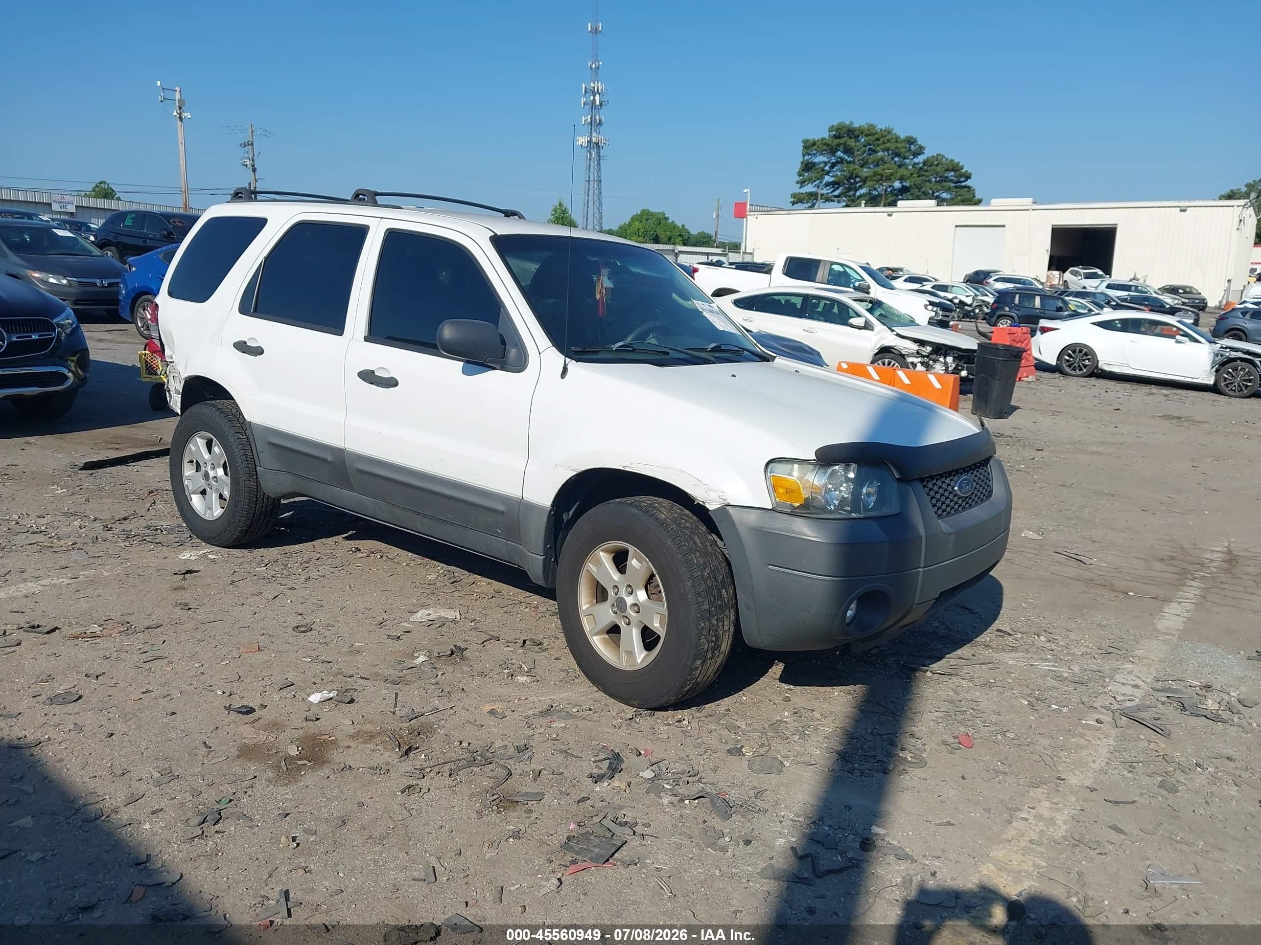 2007 Ford Escape XLT, VIN 1FMYU03Z87KA91224 — Зад