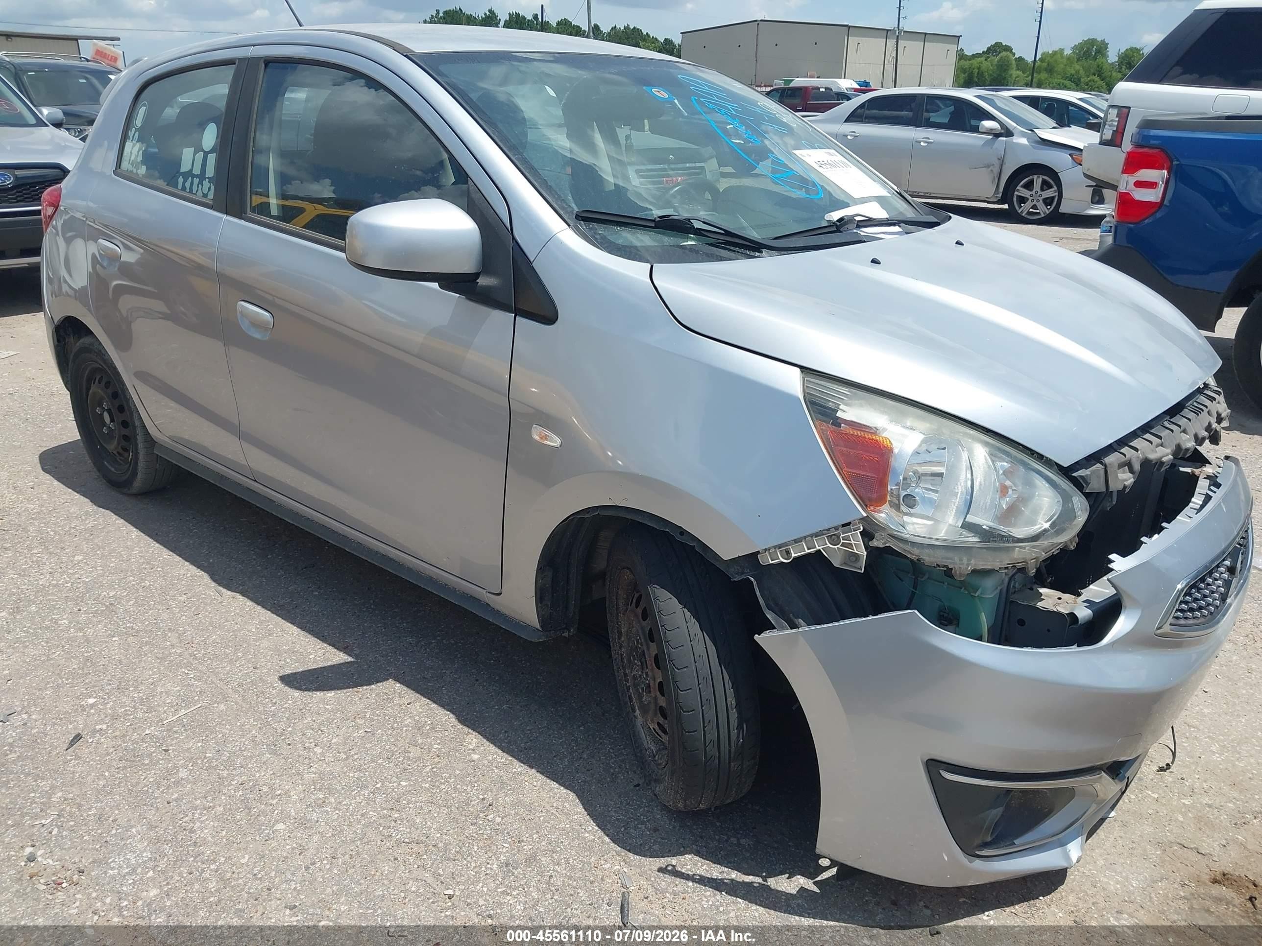 2018 Mitsubishi Mirage ES, VIN ML32A3HJ9JH014893 — Front end