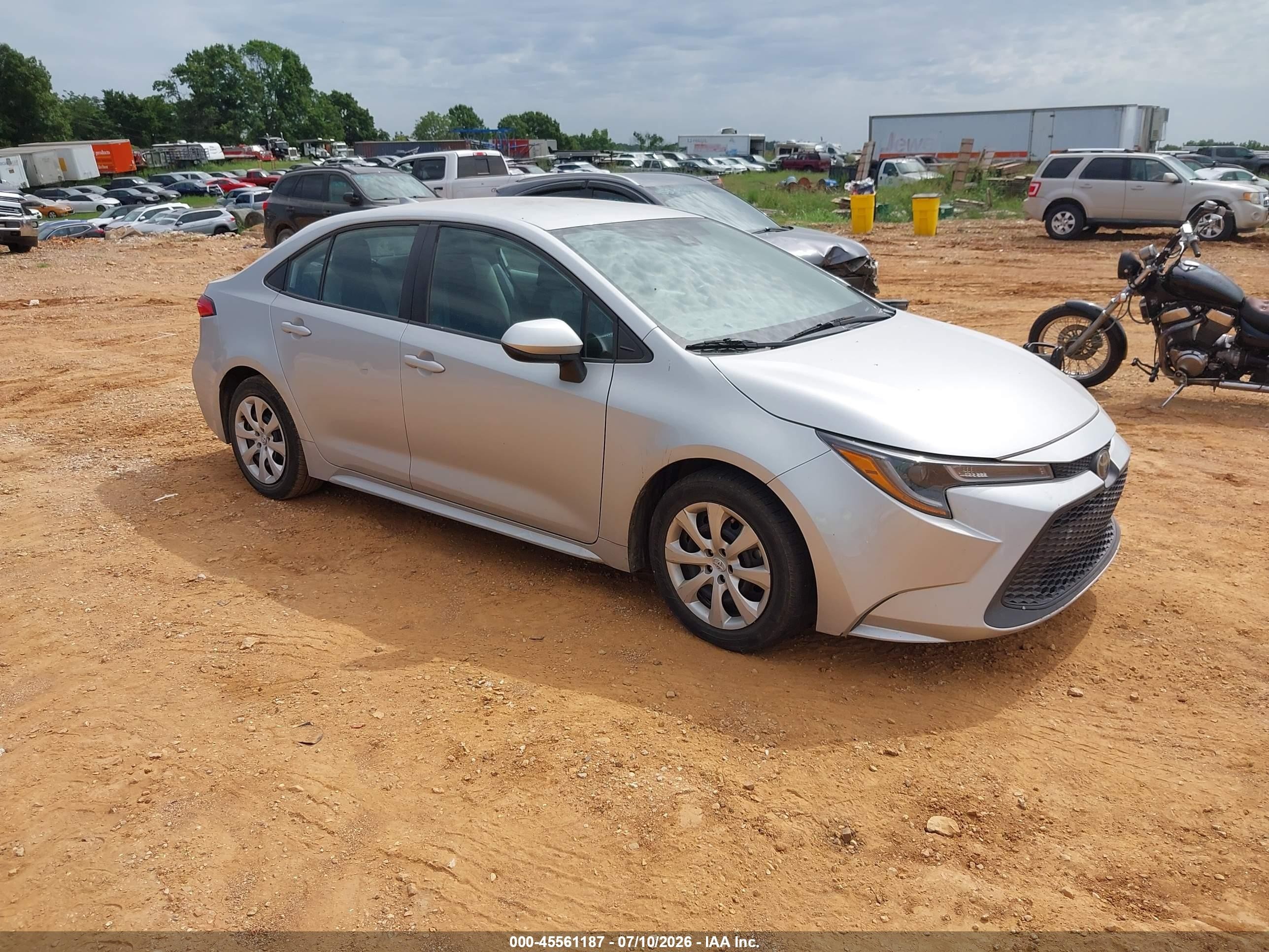 2020 Toyota Corolla LE, VIN 5YFEPRAE8LP029952 — Undercarriage