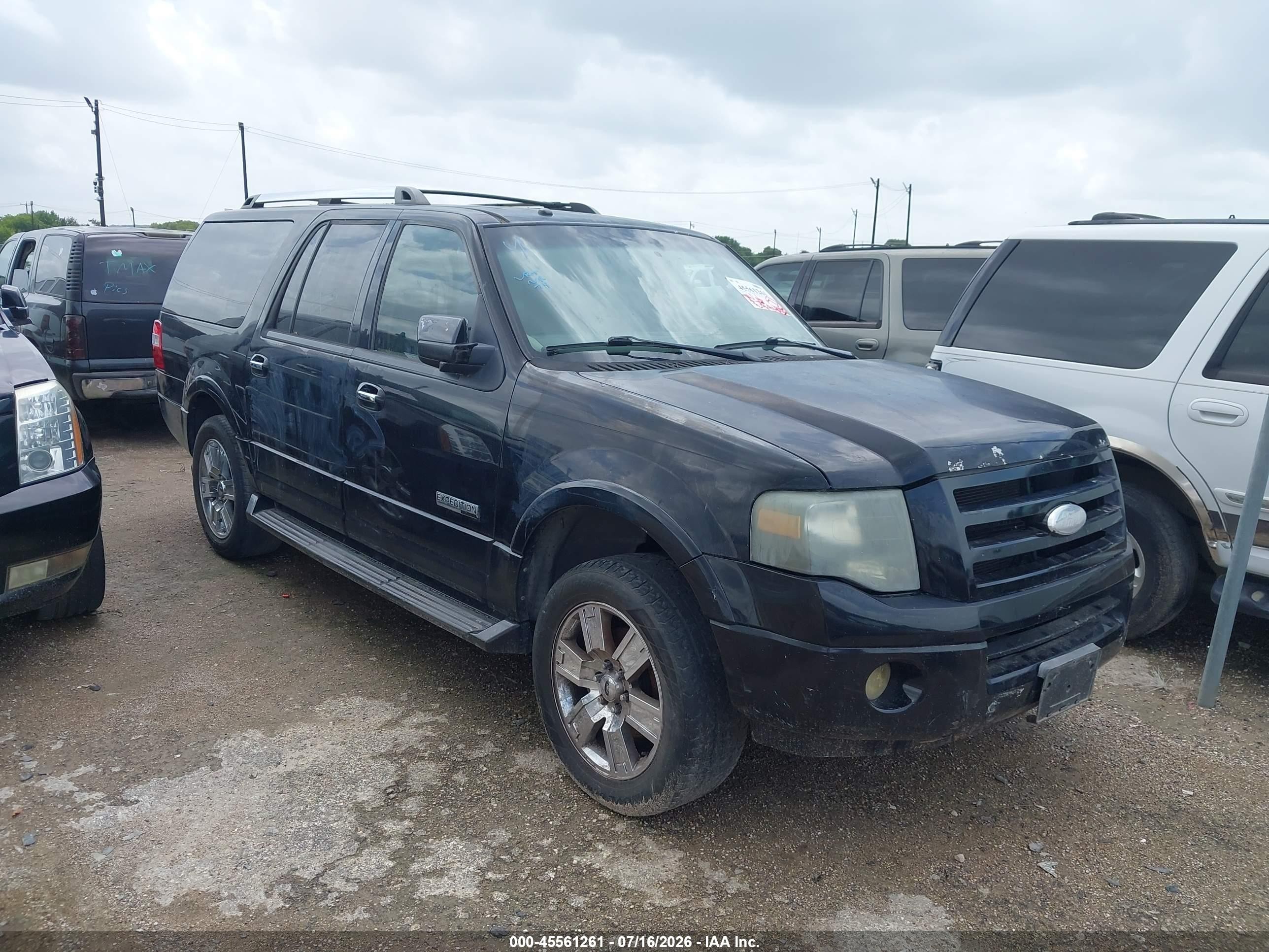 2007 Ford Expedition Max Limited, VIN 1FMFK19547LA22760 — Normal wear