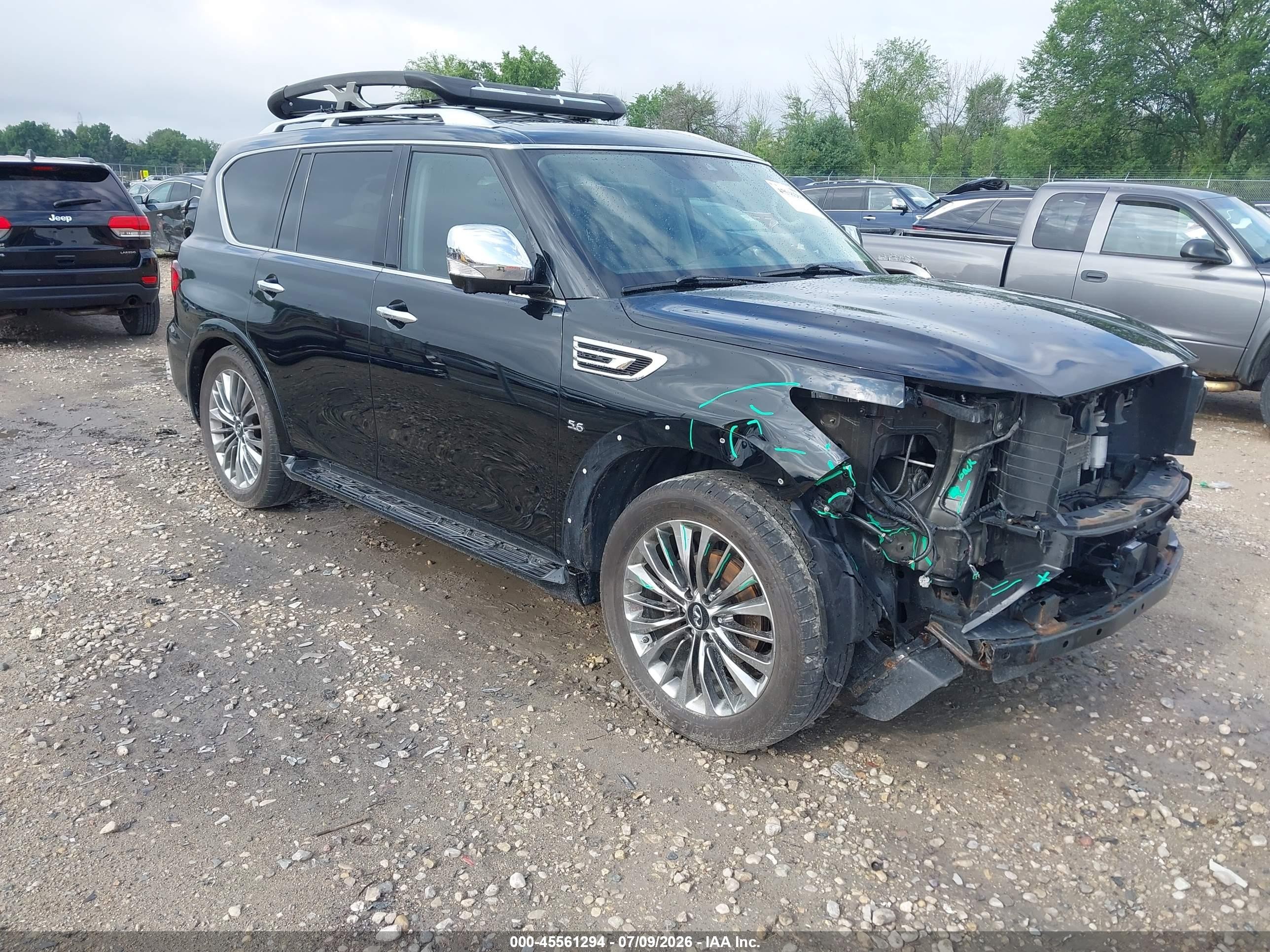 2019 Infiniti QX80 Luxe, VIN JN8AZ2NC5K9460556 — Front end
