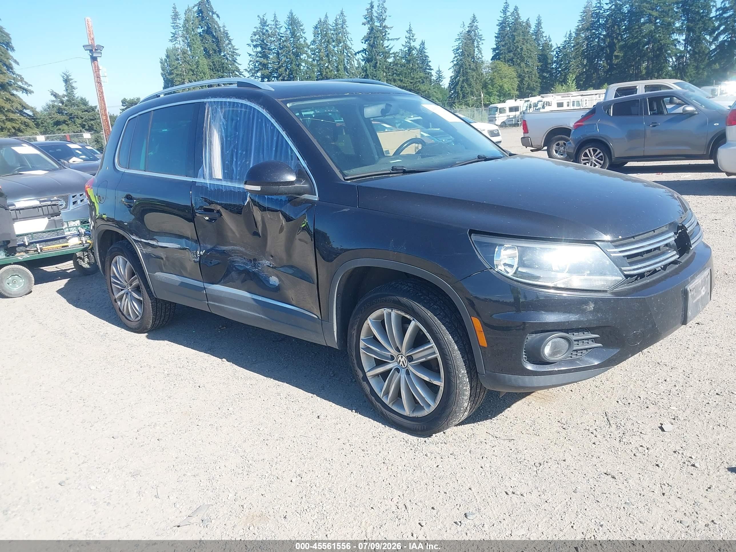 2013 Volkswagen Tiguan S, VIN WVGBV7AX5DW540523 — Side