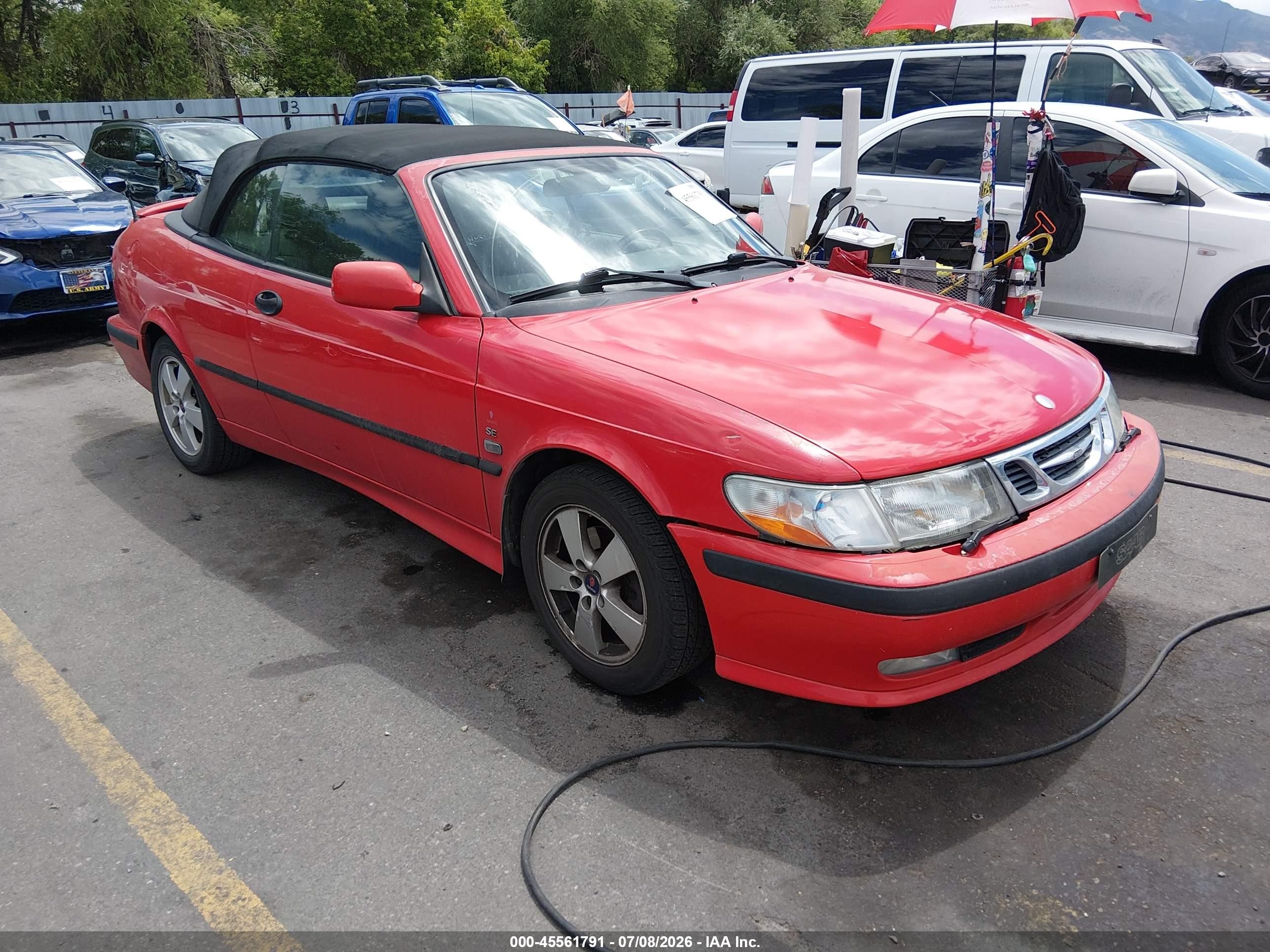 2002 Saab 9-3 SE, VIN YS3DF75KX27013229 — Бок