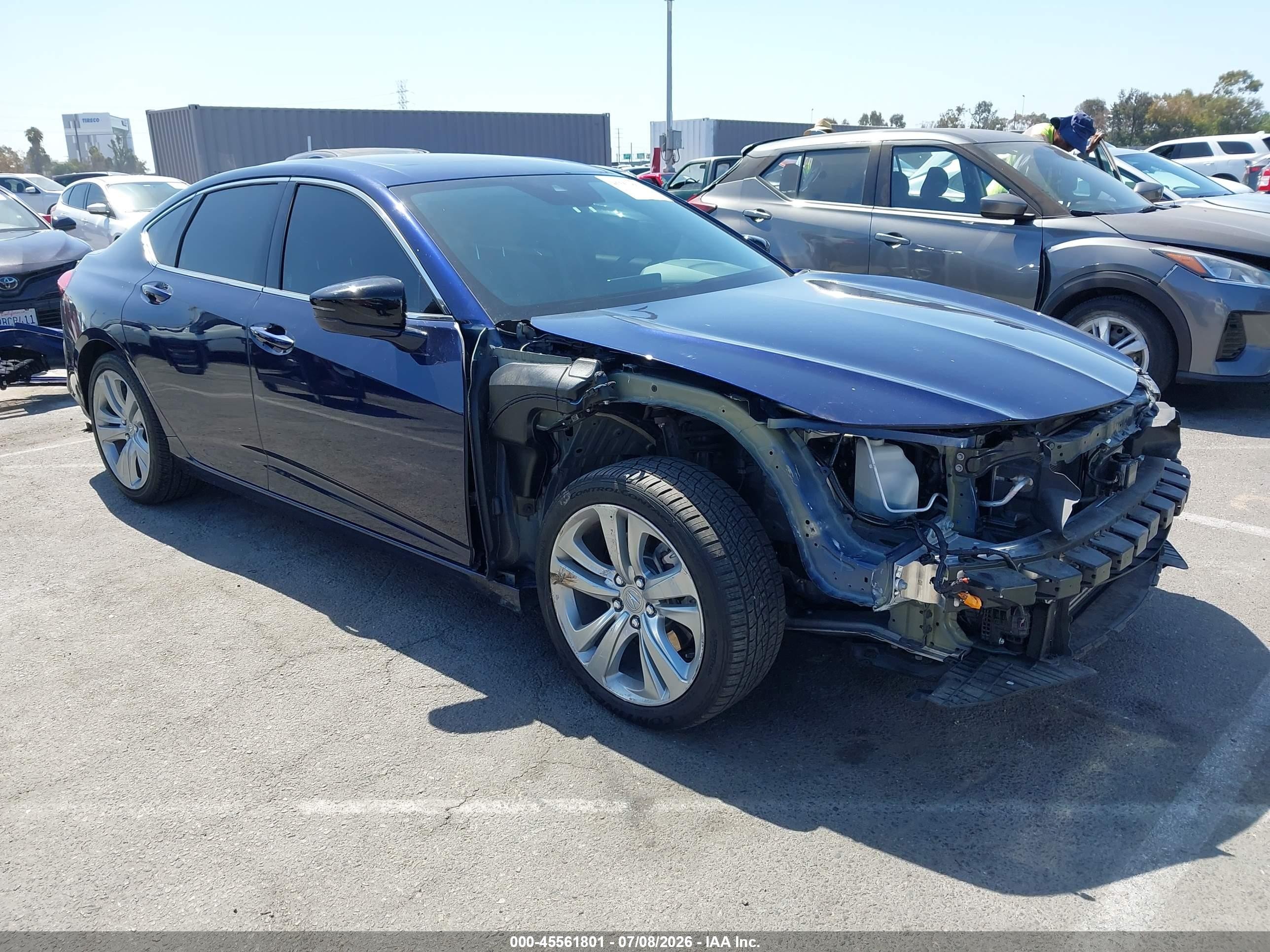 2021 Acura TLX Technology, VIN 19UUB5F49MA015567 — Front end