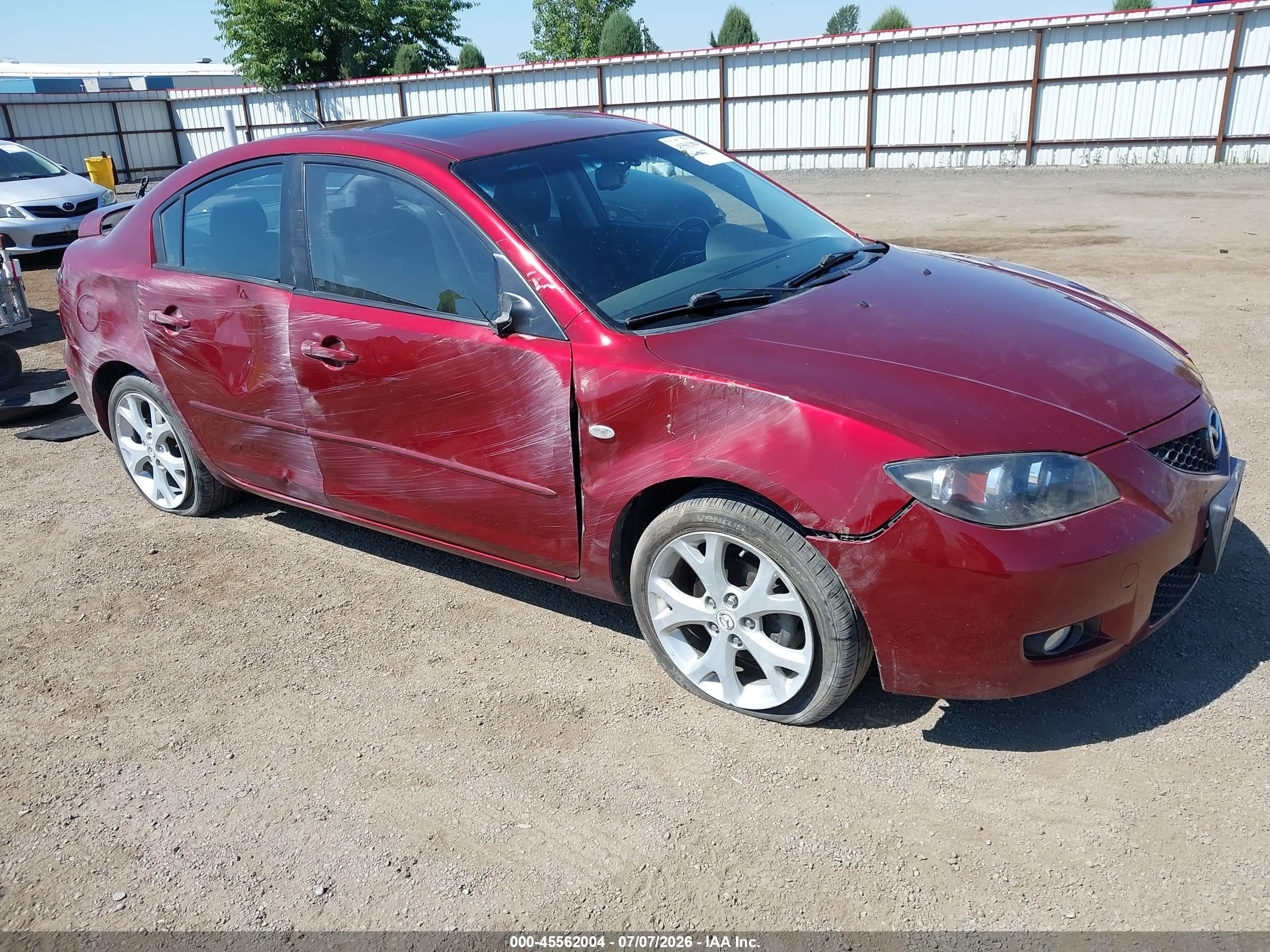 2008 Mazda 3 Sport, VIN JM1BK32F981179845 — Side