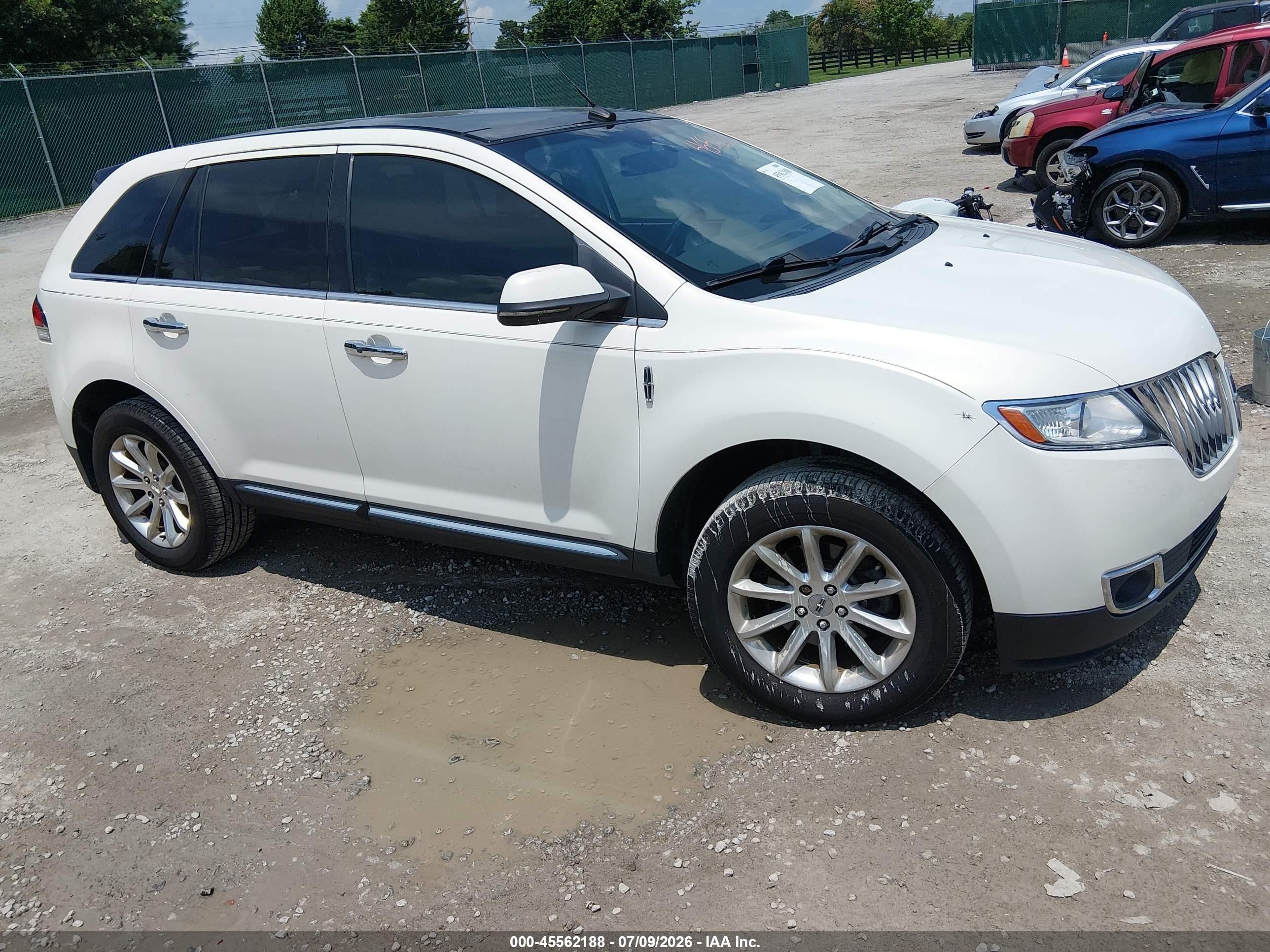 2012 Lincoln MKX, VIN 2LMDJ8JK0CBL05403 — Обычный износ