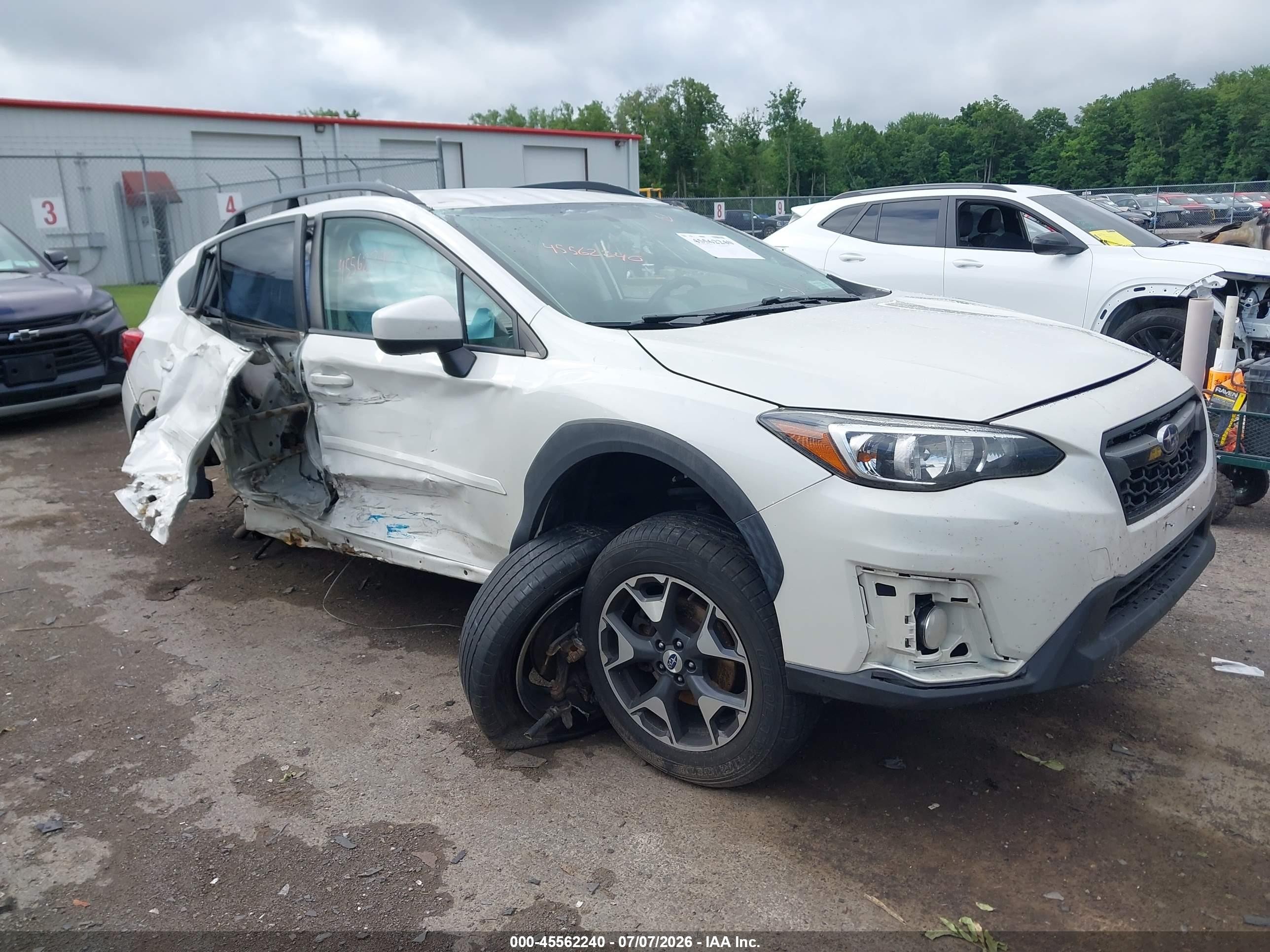 2018 Subaru Crosstrek Premium, VIN JF2GTABC0JH235392 — Опрокидывание