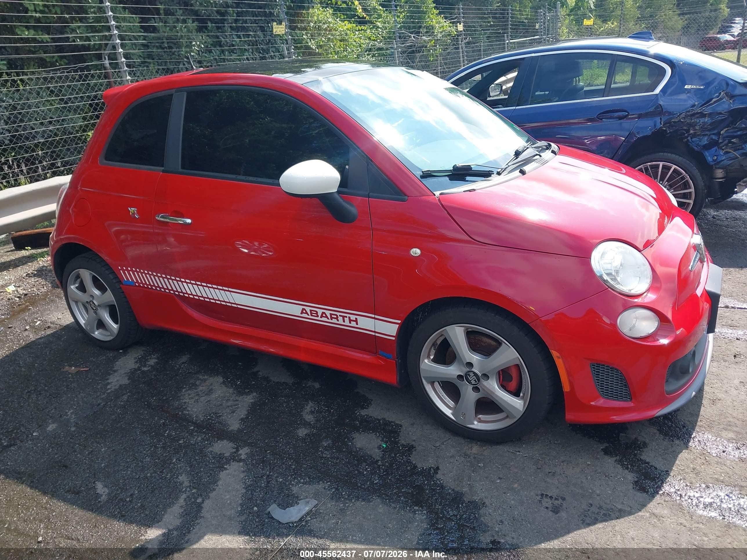 2013 FIAT 500 Abarth, VIN 3C3CFFFH1DT573255 — Normal wear
