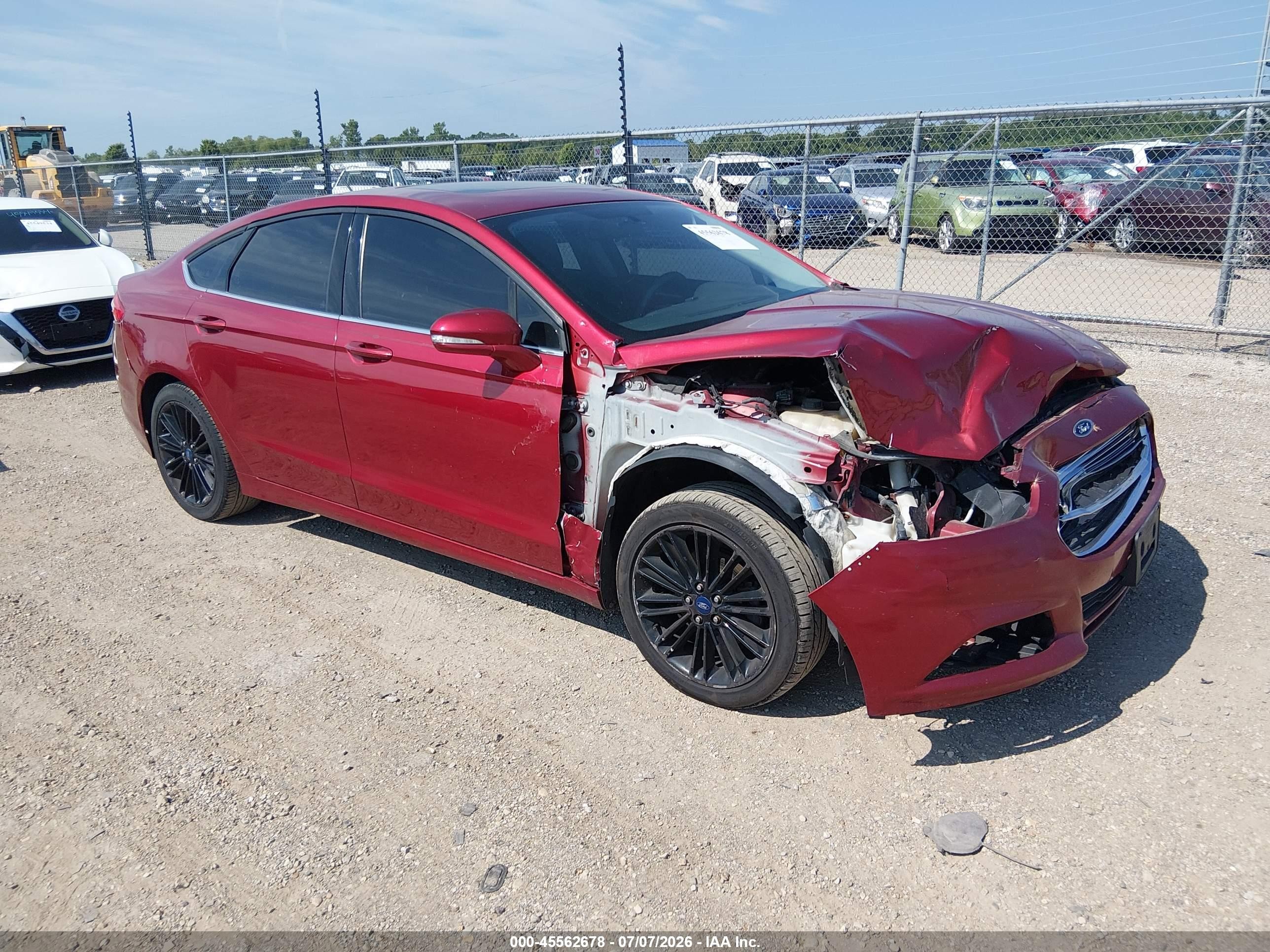 2013 Ford Fusion SE, VIN 3FA6P0H79DR123525 — Front end