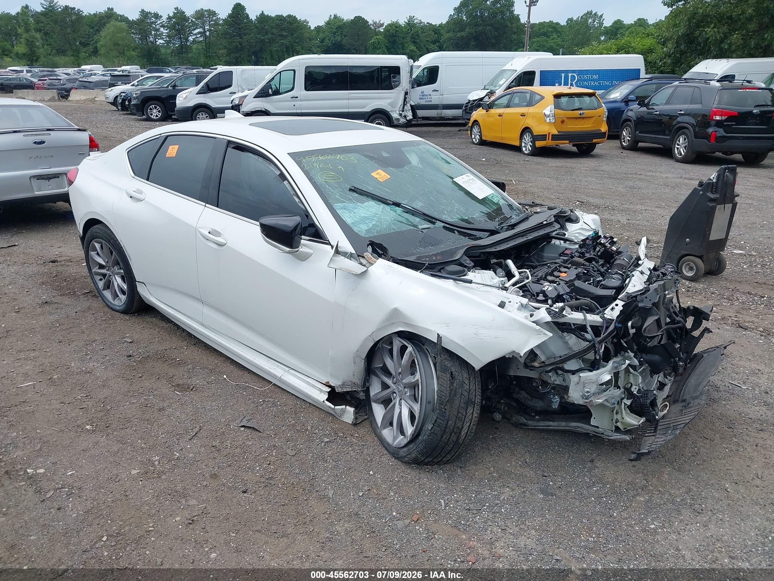 2021 Acura TLX, VIN 19UUB5F36MA002363 — Biohazard / chemical