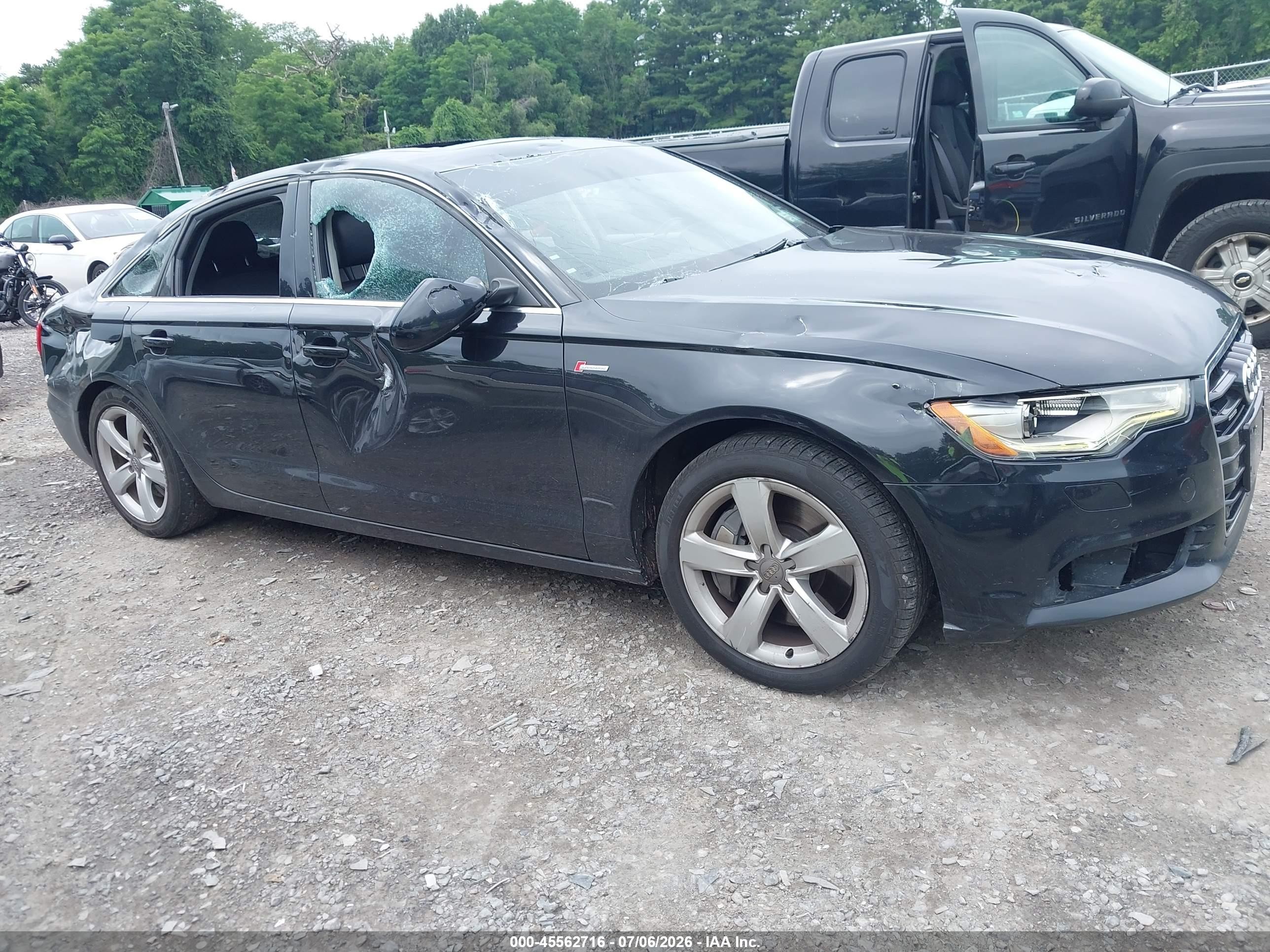 2012 Audi A6 Premium Plus, VIN WAUGGAFC1CN091088 — Vandalism