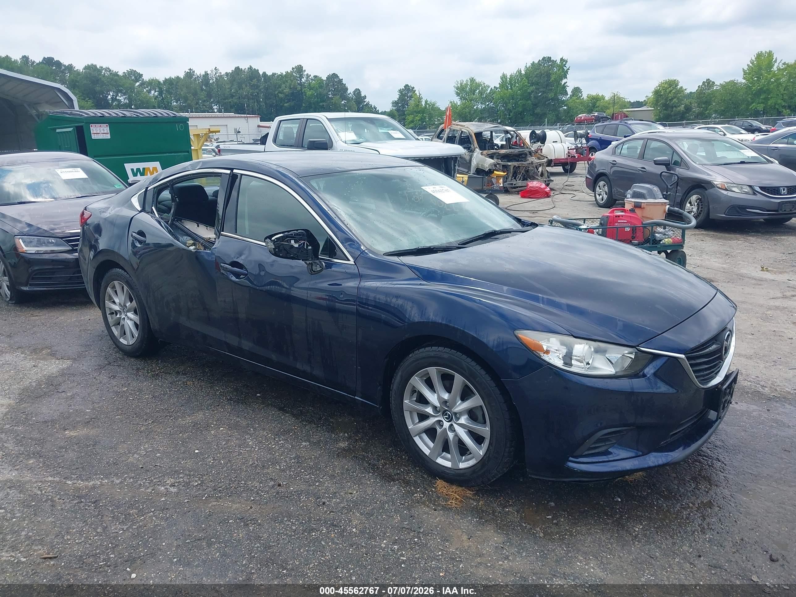 2016 Mazda 6 i Sport, VIN JM1GJ1U53G1485939 — Side