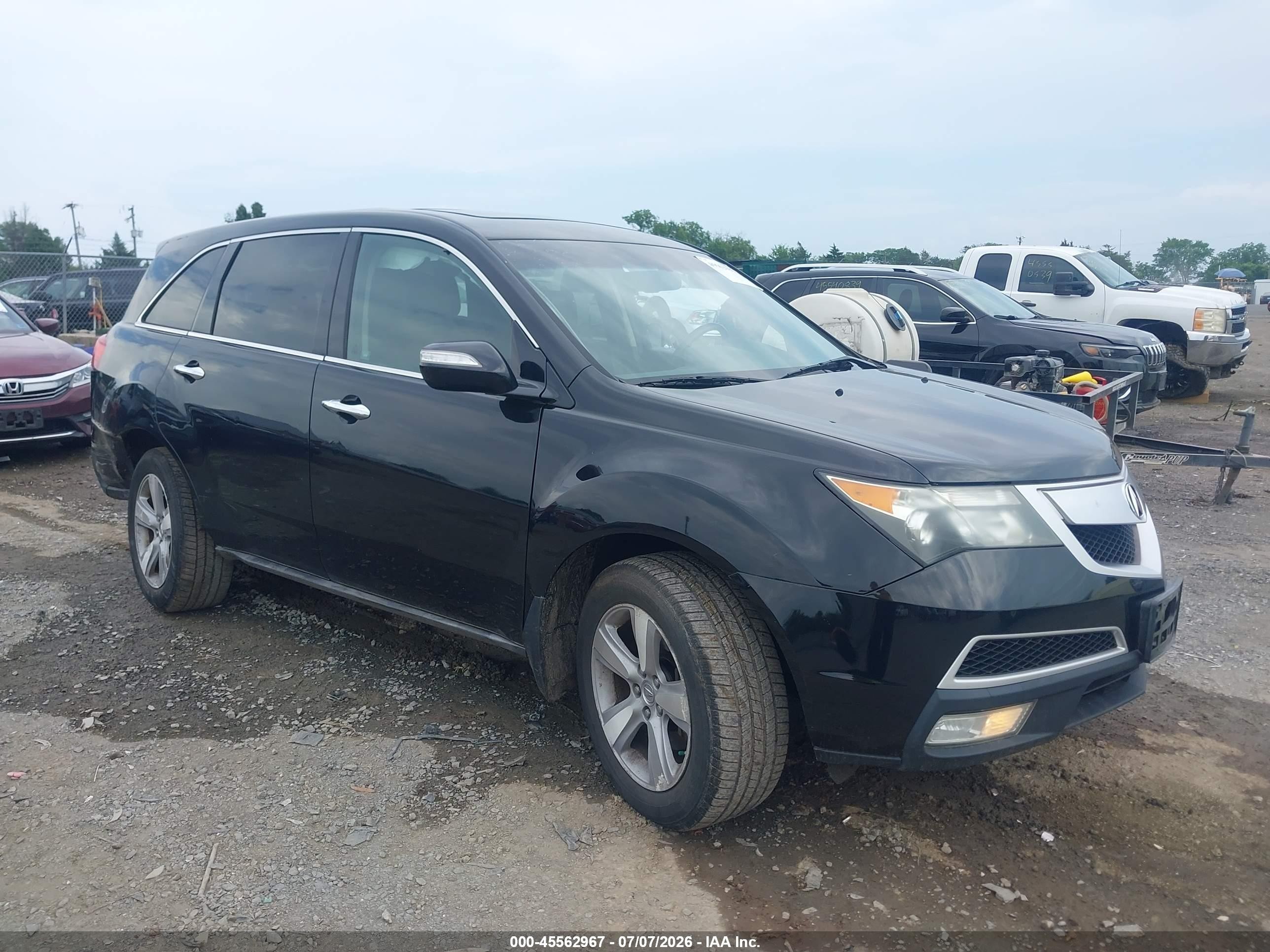 2011 Acura MDX Technology, VIN 2HNYD2H66BH531353 — Side