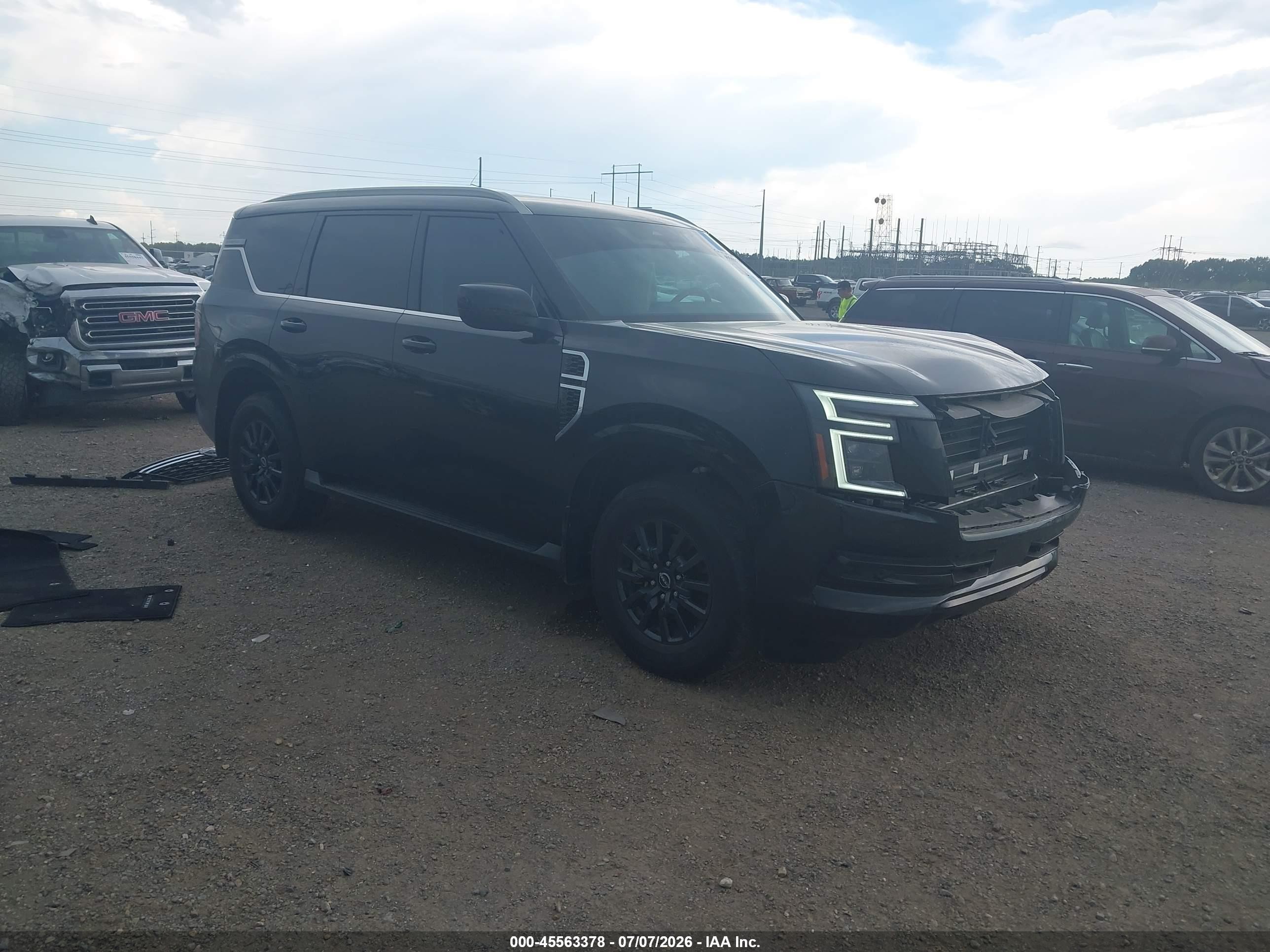 2025 Nissan Armada SV, VIN JN8AY3AD0S9301581 — Front end