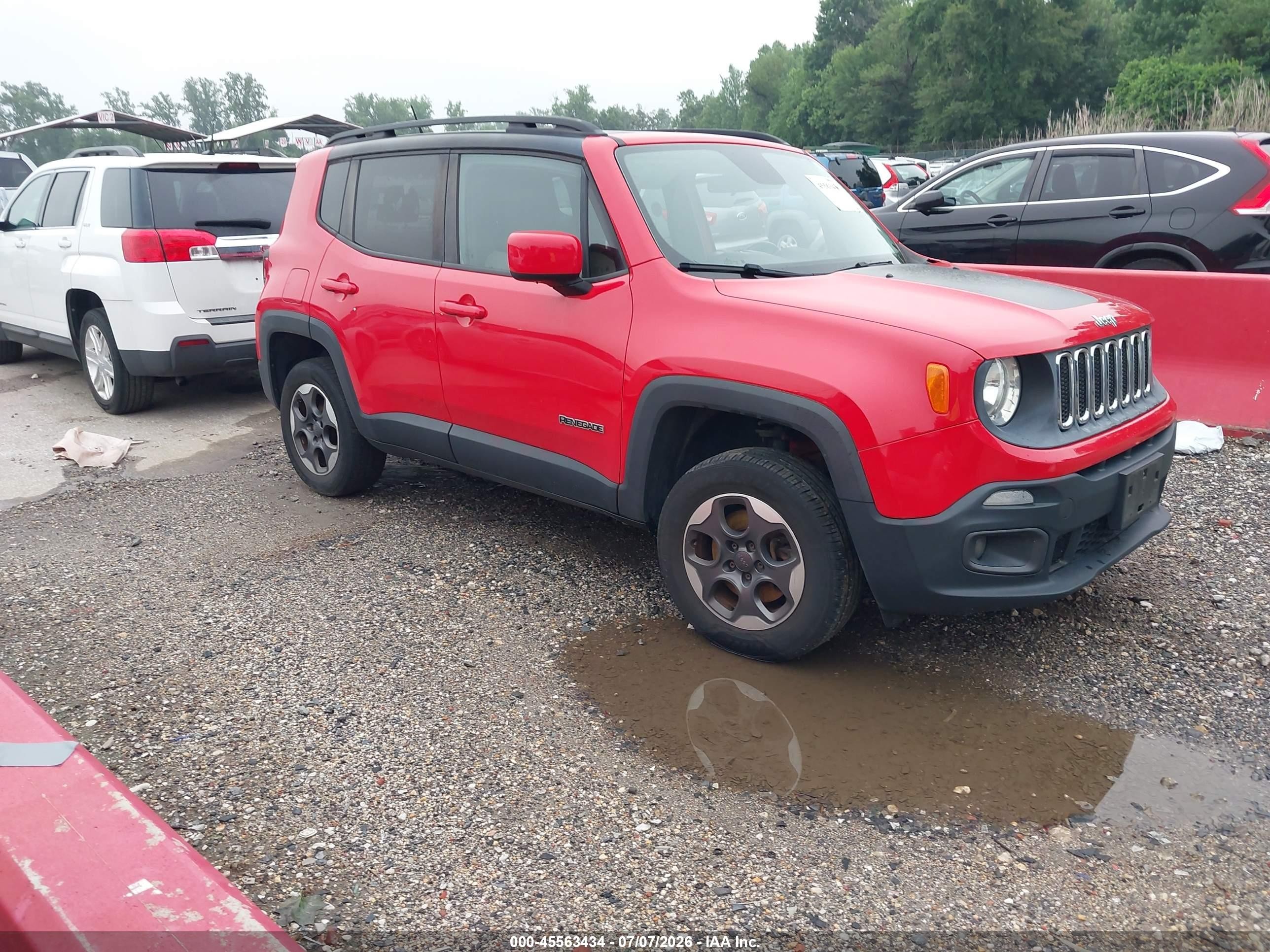 2015 Jeep Renegade Latitude, VIN ZACCJBBH0FPB89504 — Normal wear