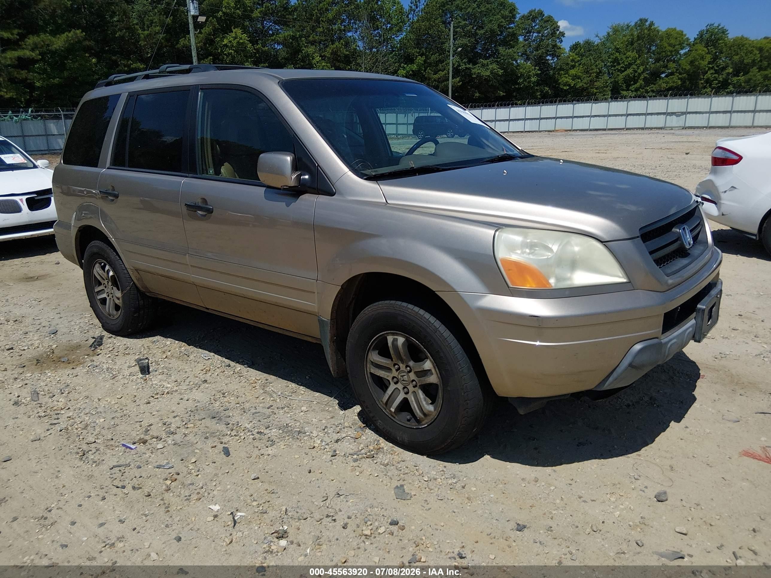 2005 Honda Pilot EX-L, VIN 5FNYF18535B067854 — Repossession