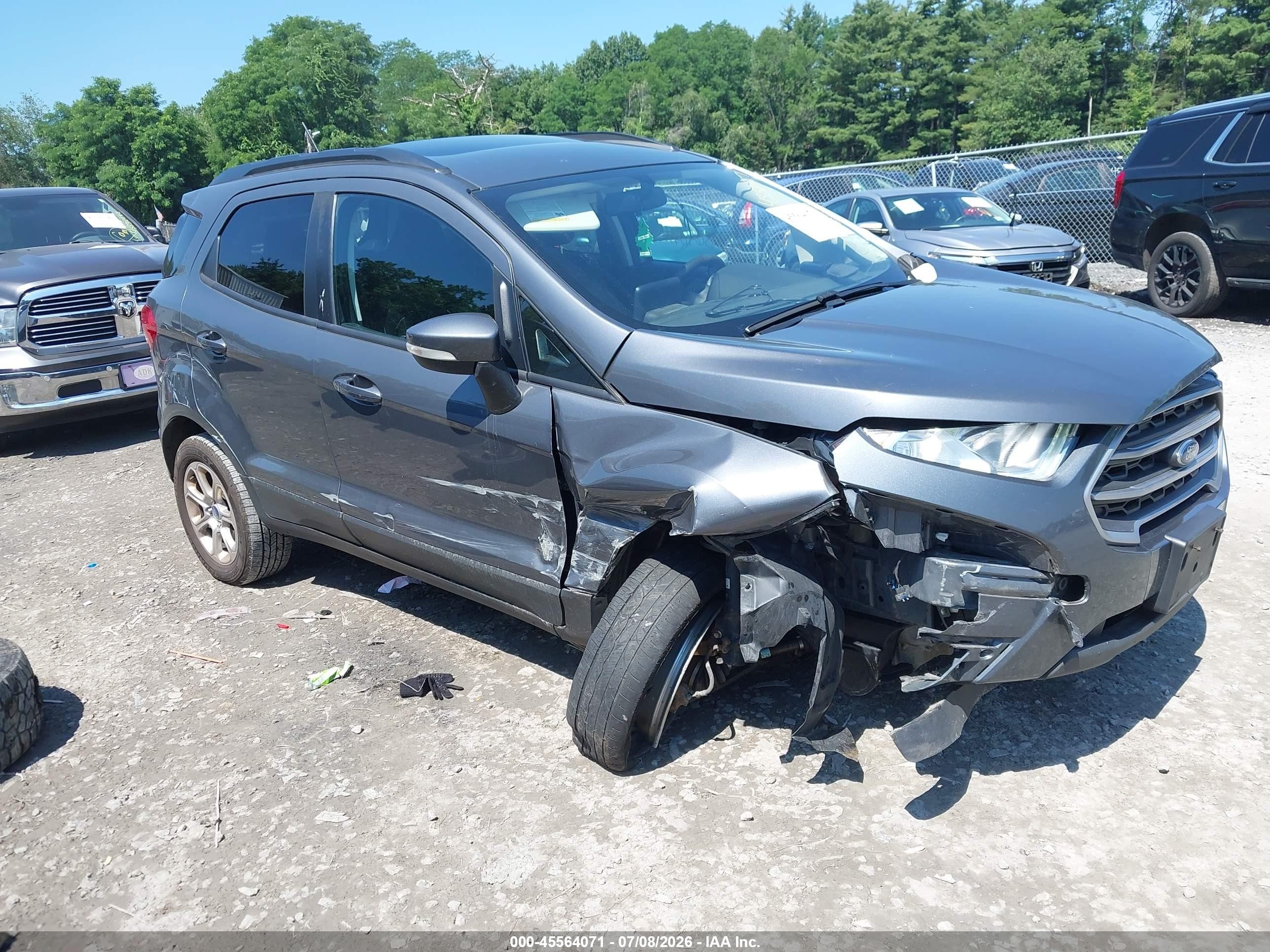 2021 Ford EcoSport SE, VIN MAJ6S3GL1MC395371 — Front end