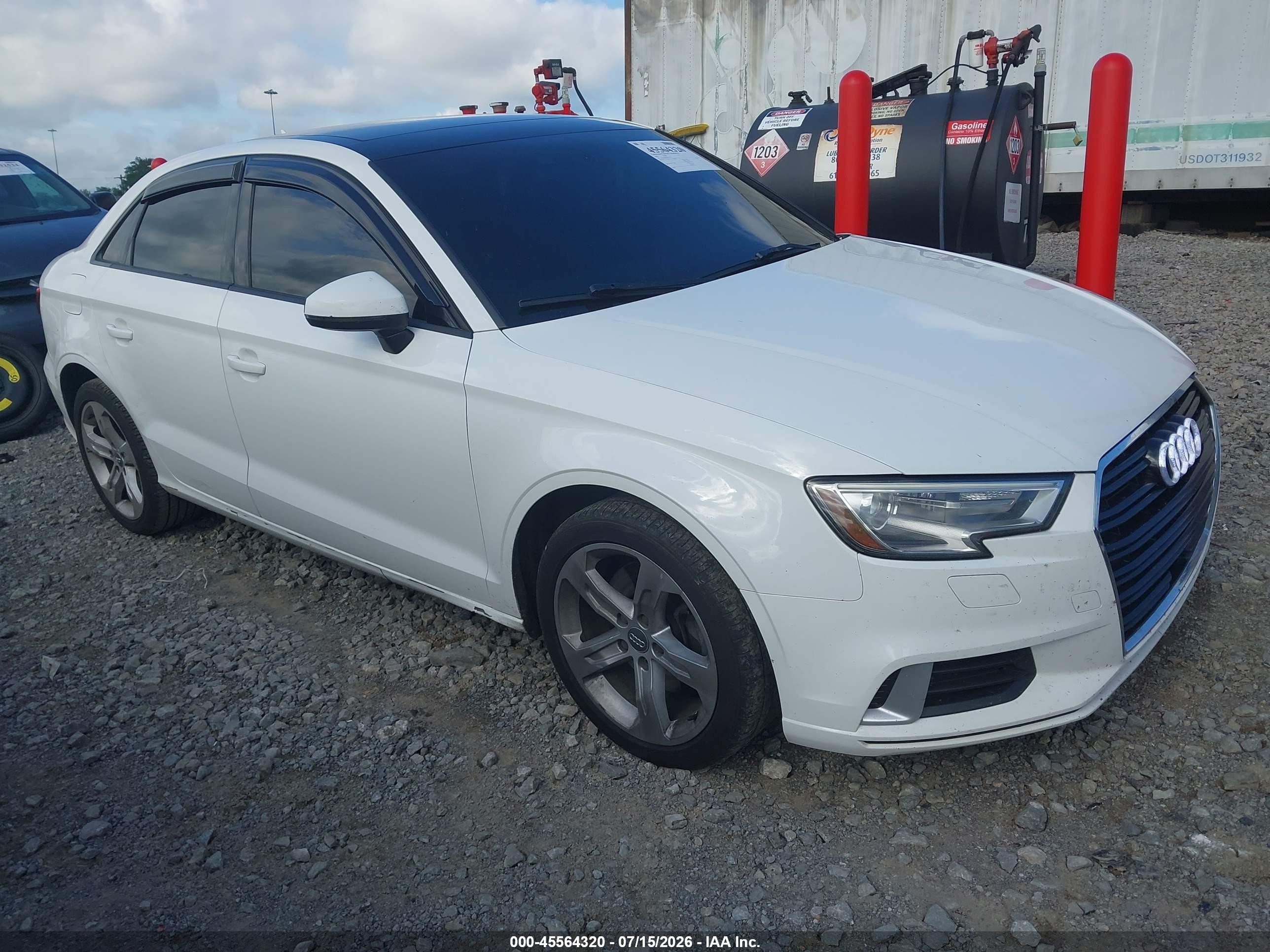 2018 Audi A3 Premium, VIN WAUAUHFF8J1072253 — Rear end