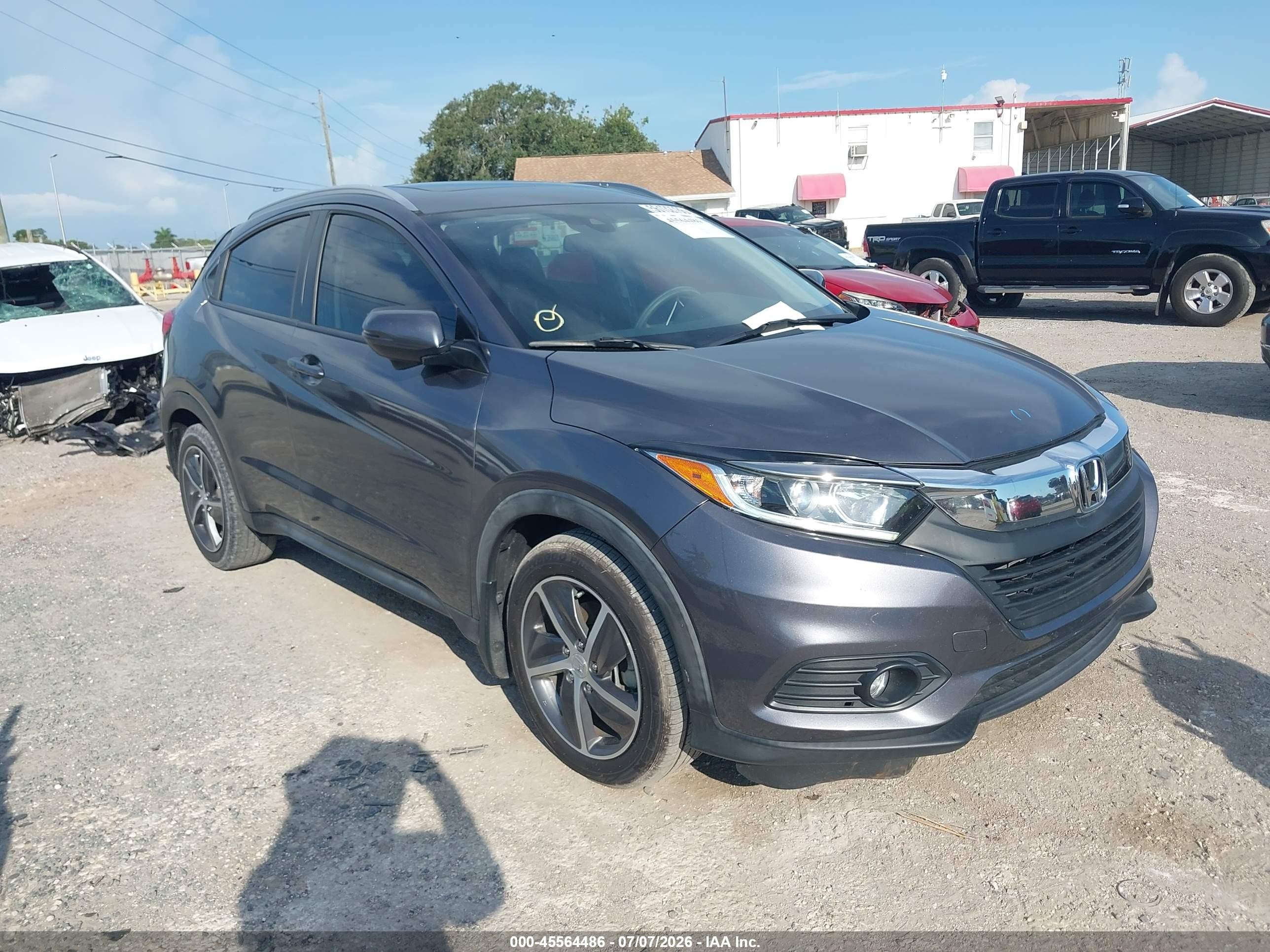 2021 Honda HR-V EX, VIN 3CZRU5H54MM725798 — Зад