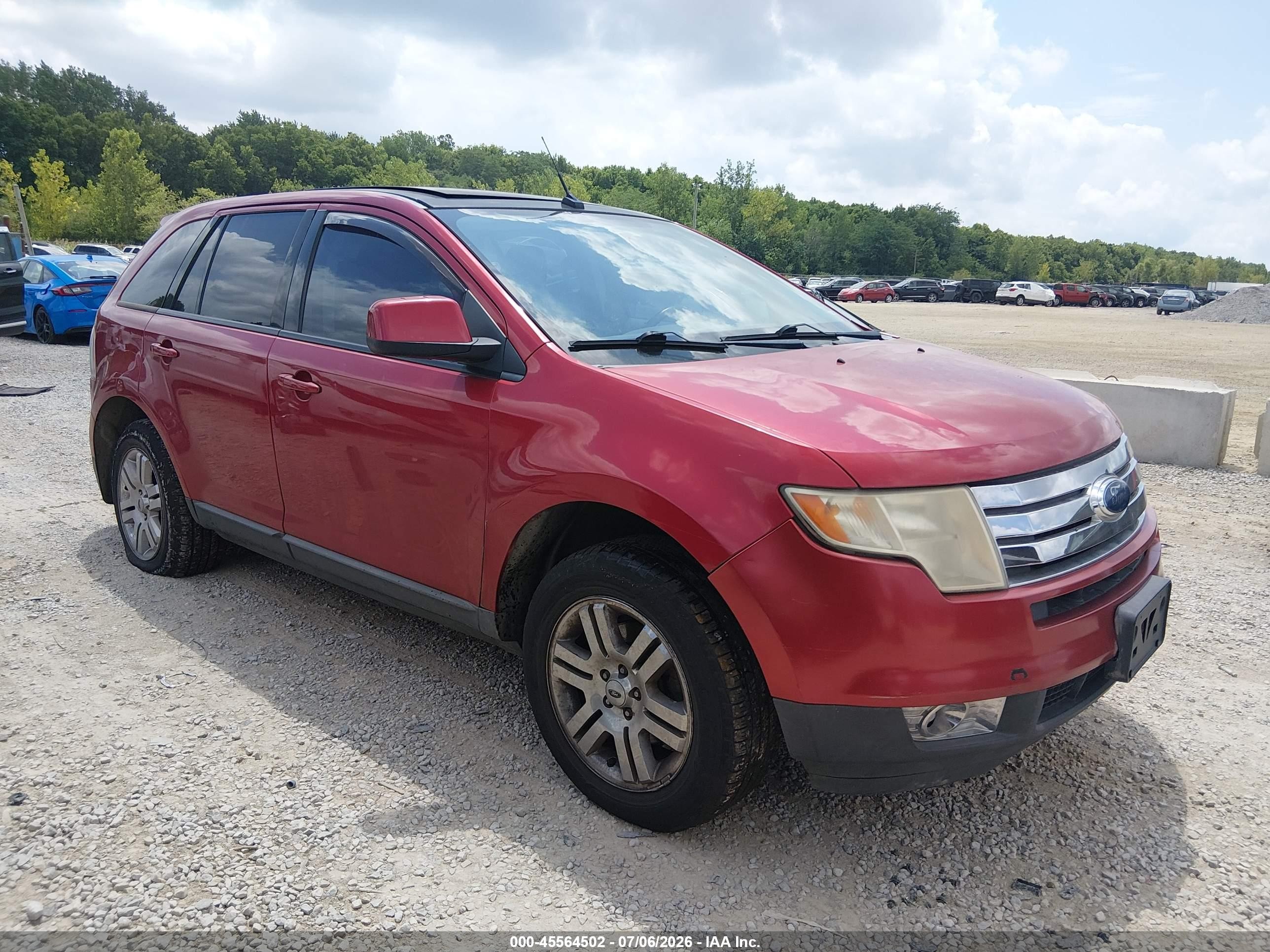2007 Ford Edge SEL Plus, VIN 2FMDK49C37BB66579 — Обычный износ