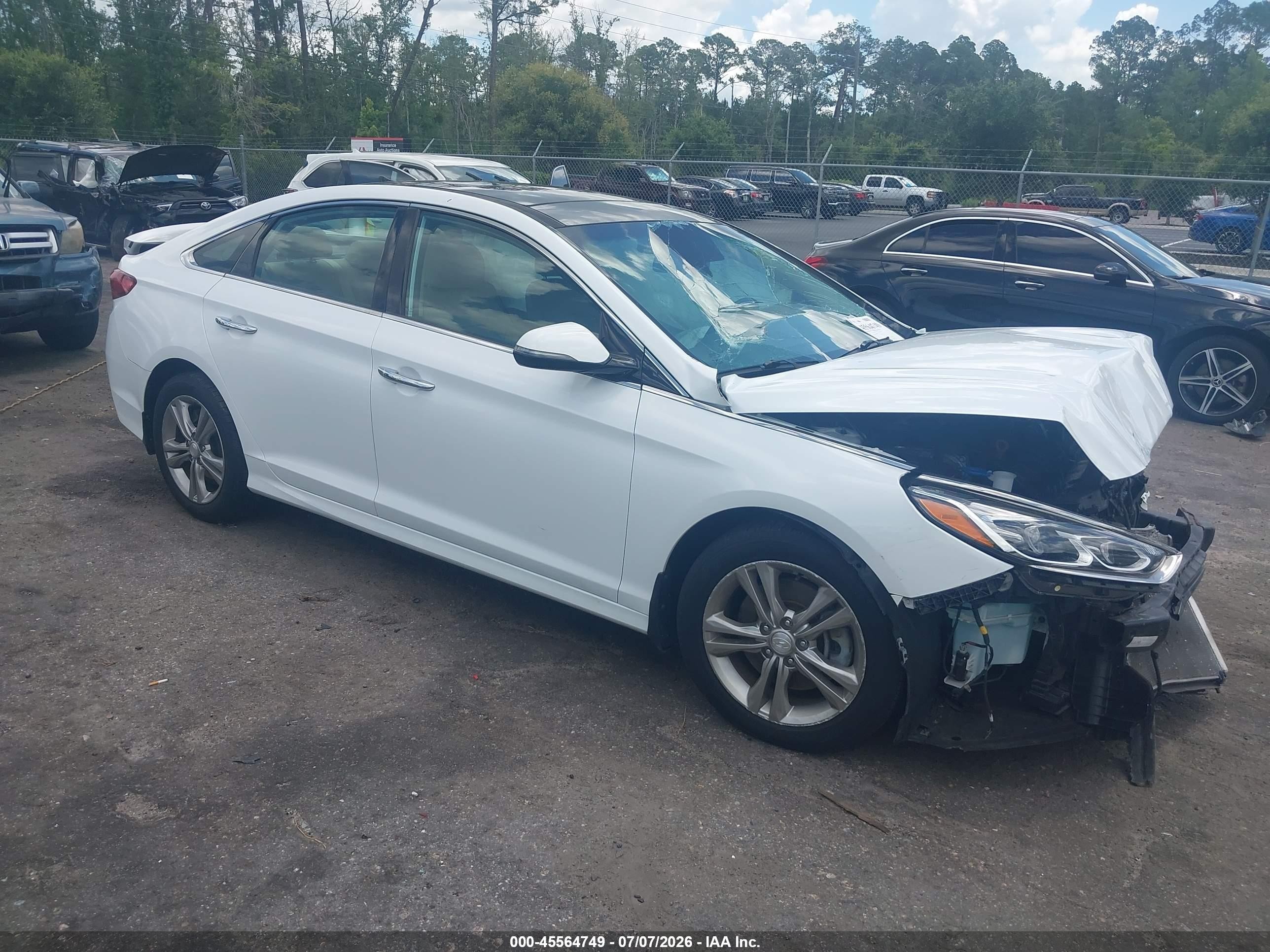 2019 Hyundai Sonata Limited, VIN 5NPE34AF6KH808110 — Перед