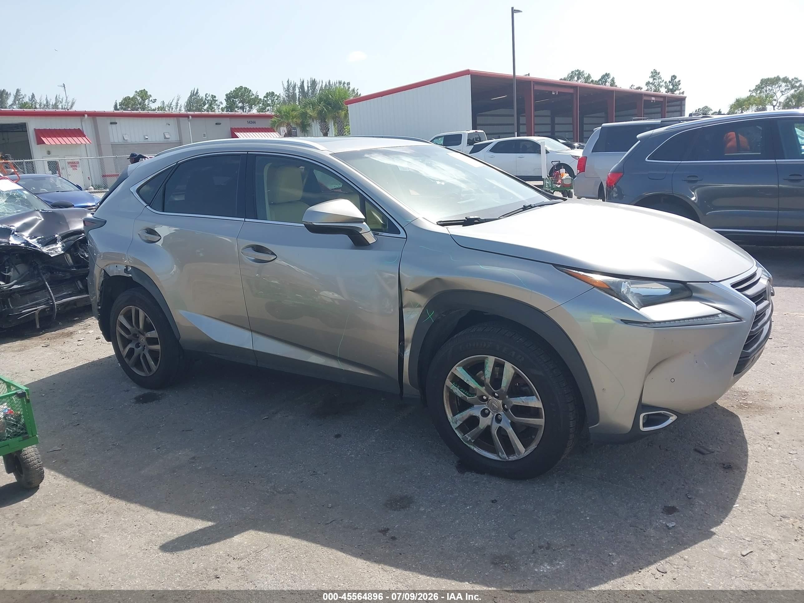 2016 Lexus NX F Sport, VIN JTJYARBZ7G2047392 — Rear end