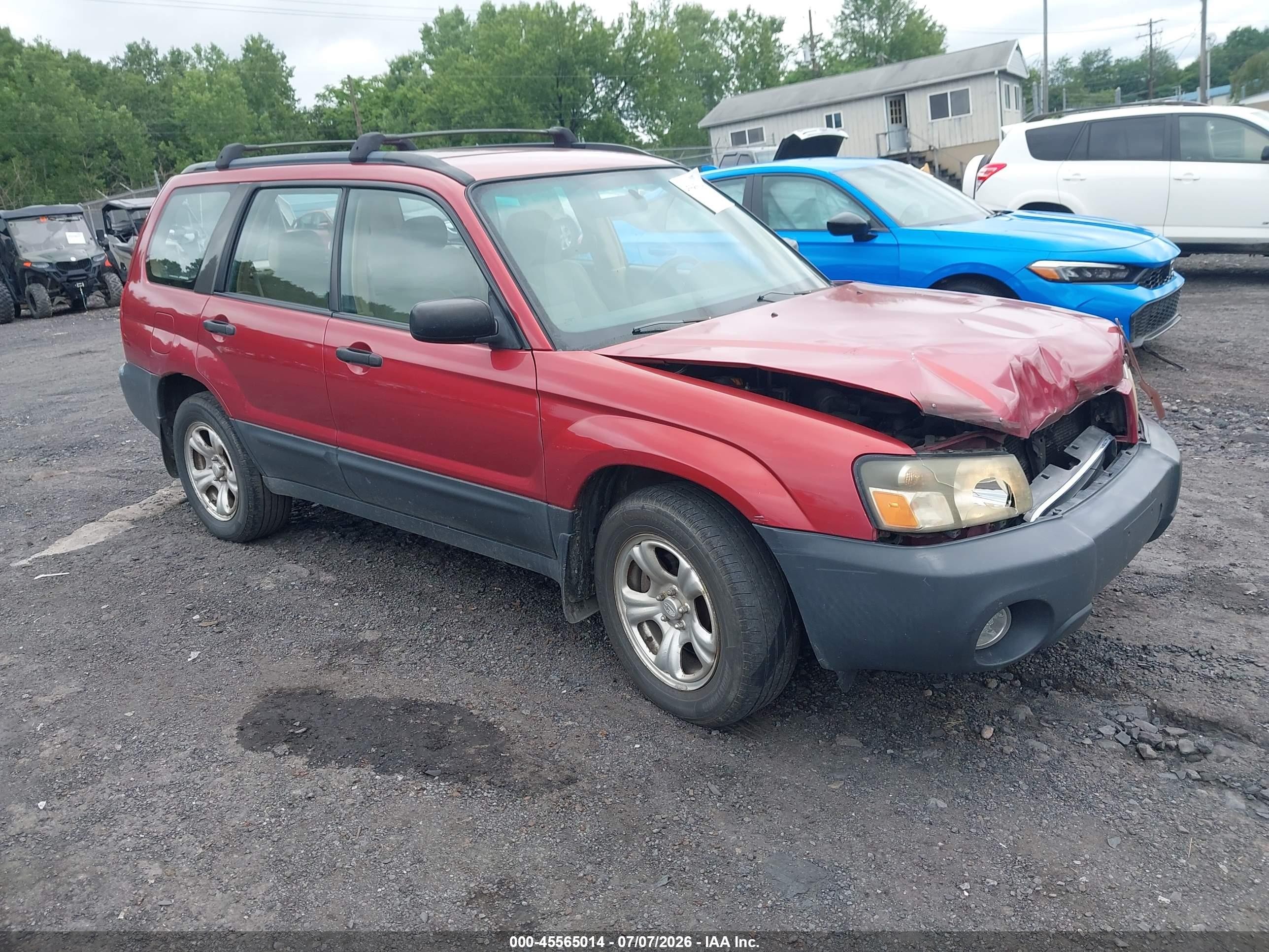 2005 Subaru Forester X, VIN JF1SG63665H723938 — Front end