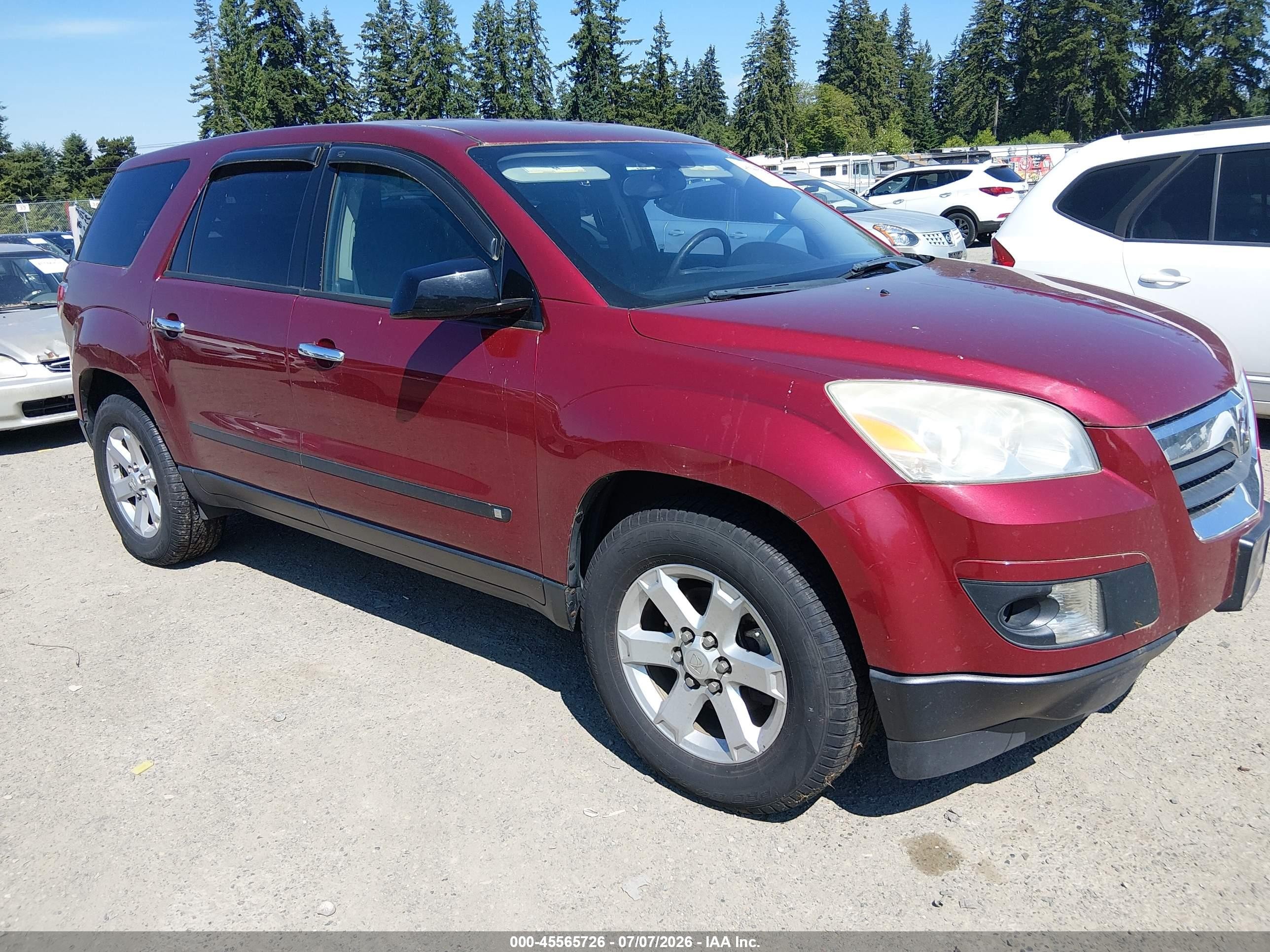 2007 Saturn Outlook XE, VIN 5GZEV137X7J113964 — Normal wear