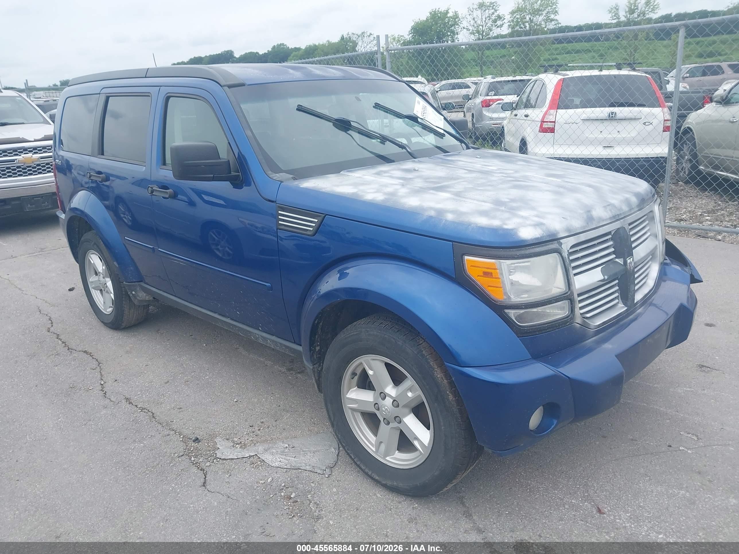 2010 Dodge Nitro SE, VIN 1D4PU2GK7AW106727 — Front end