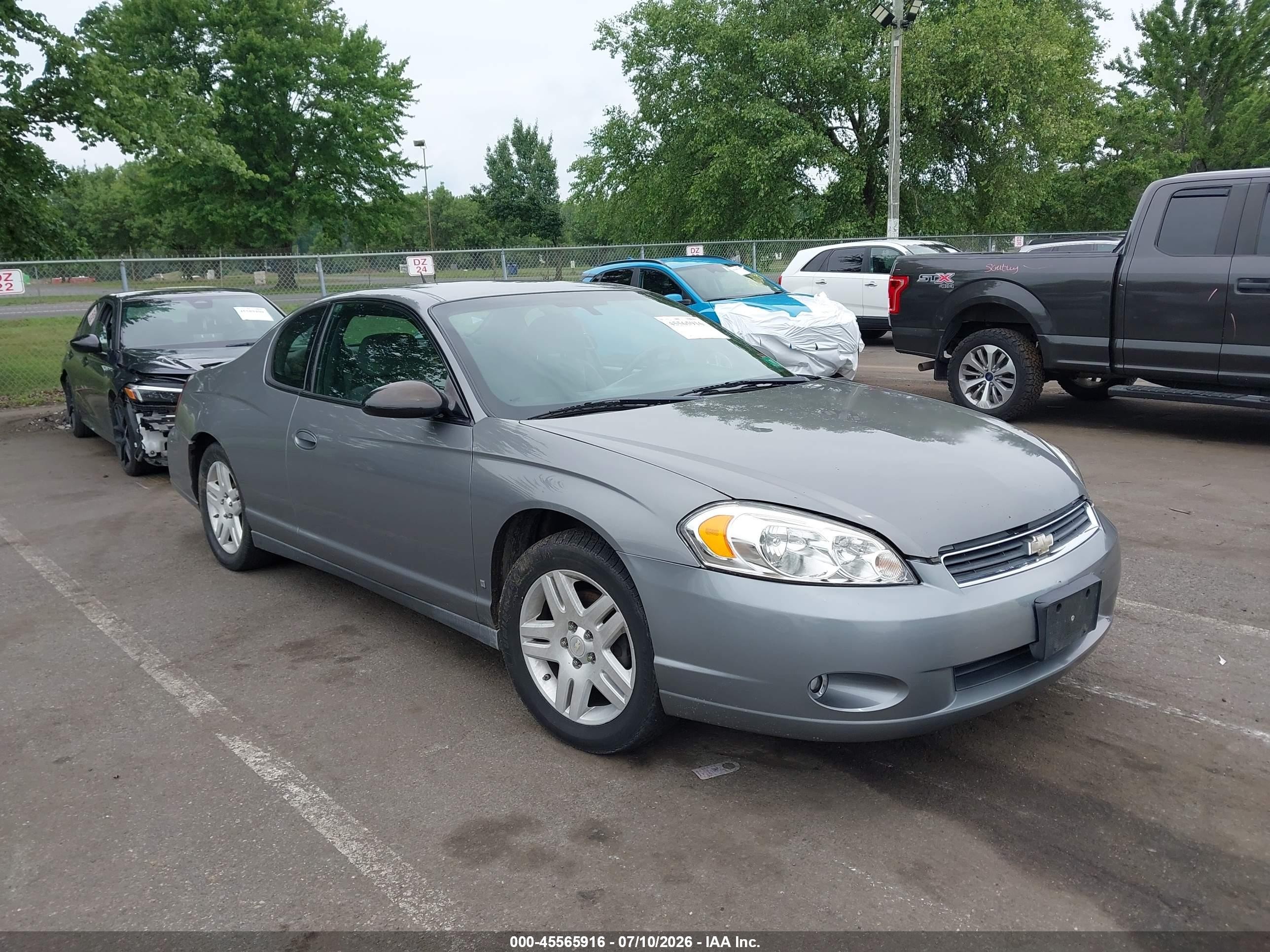 2006 Chevrolet Monte Carlo LT 3.9L, VIN 2G1WK151X69212634 — Зад