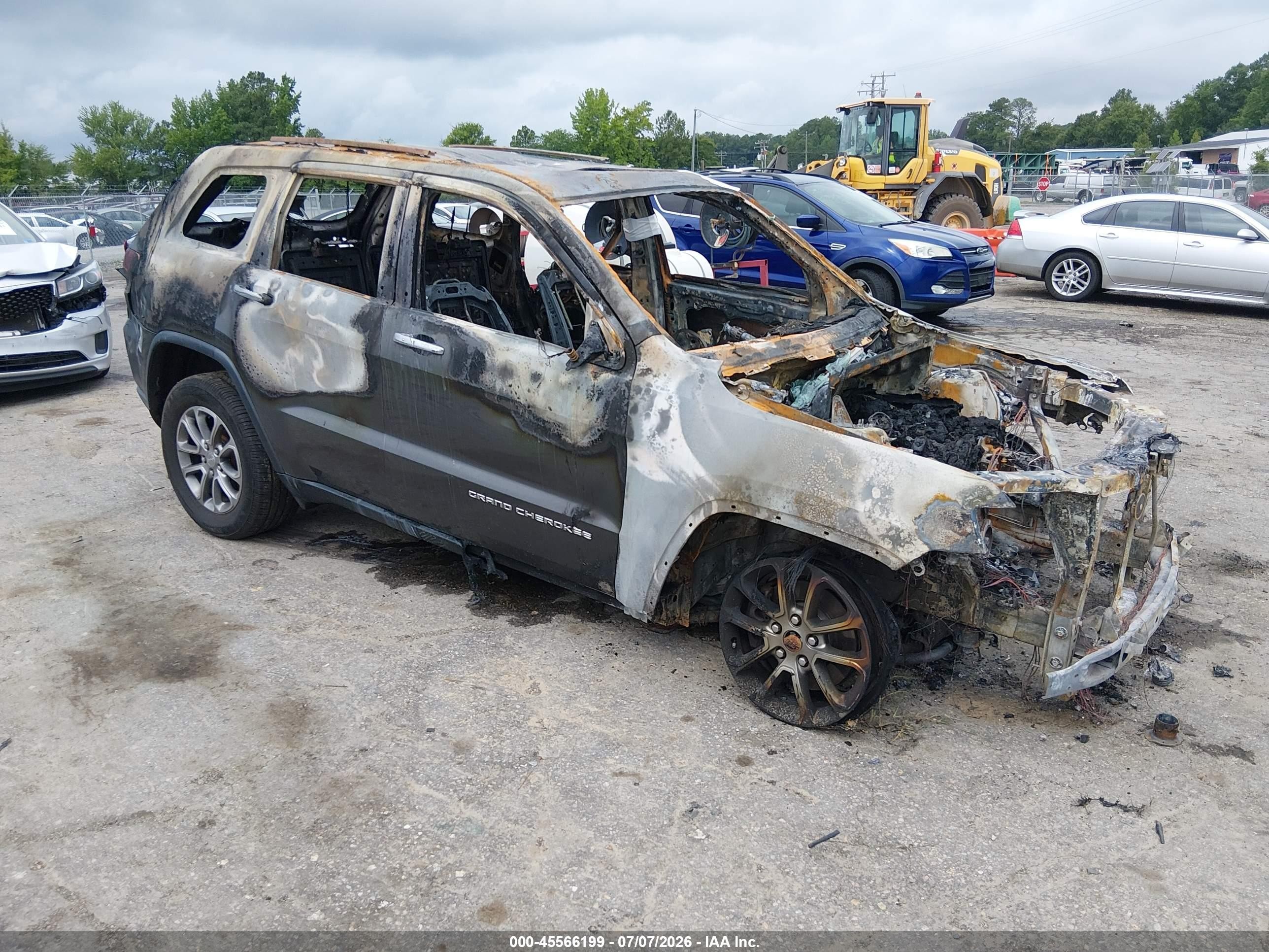 2014 Jeep Grand Cherokee Limited, VIN 1C4RJFBG5EC518564 — Burn