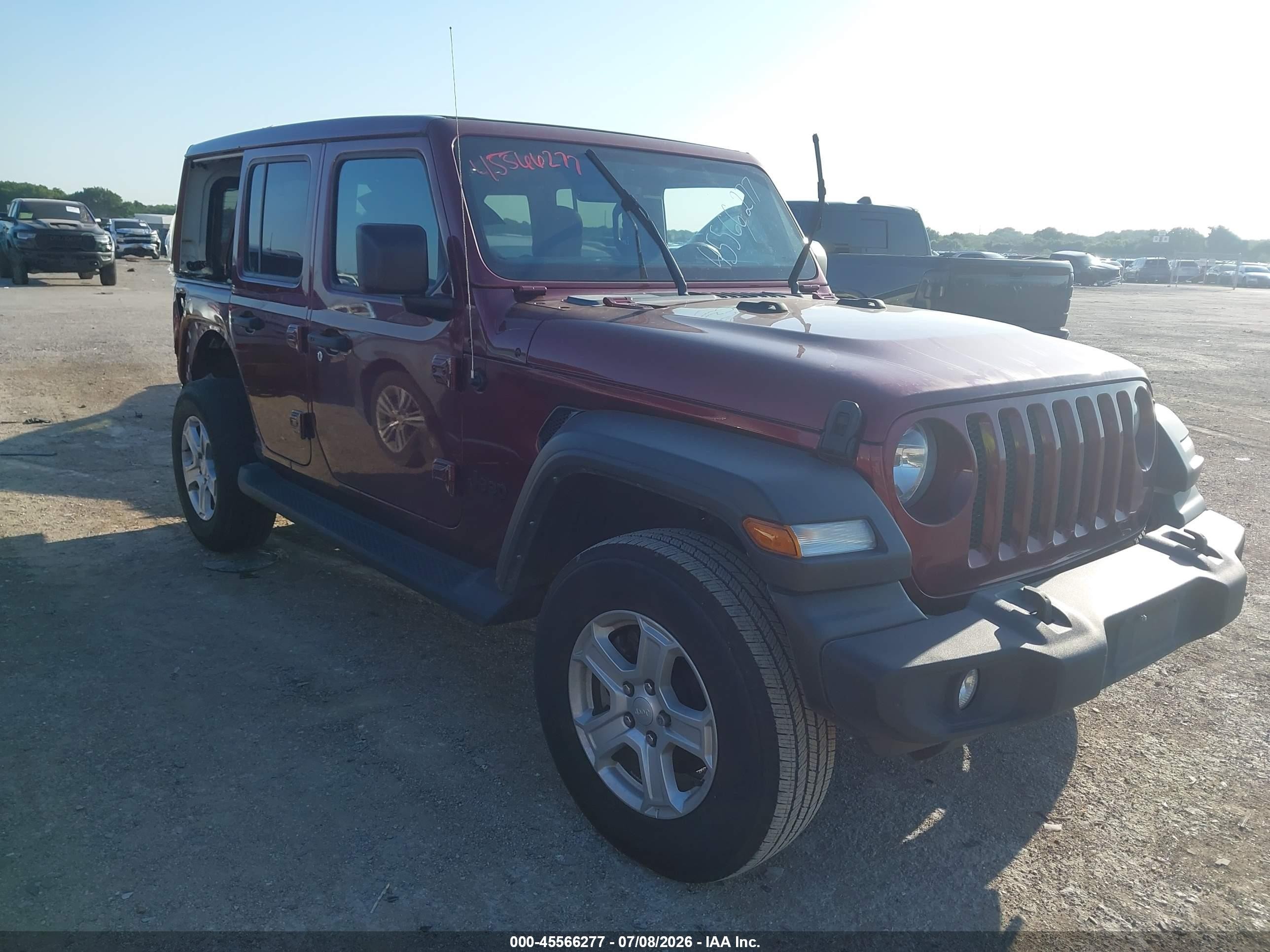 2022 Jeep Wrangler Unlimited Sport S, VIN 1C4HJXDG1NW135041 — Rear end