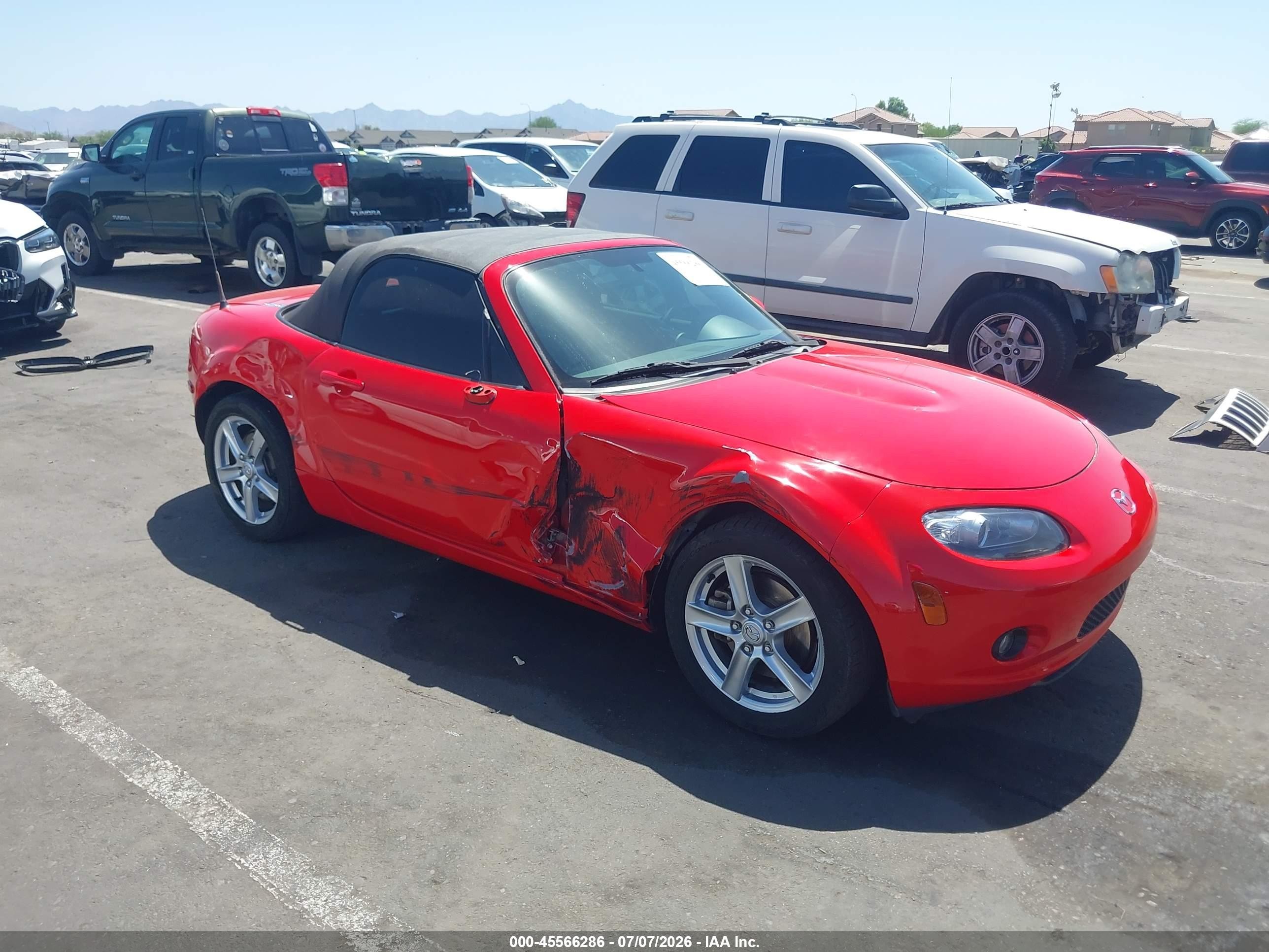 2006 Mazda MX-5 Miata Touring, VIN JM1NC25F460103713 — Side